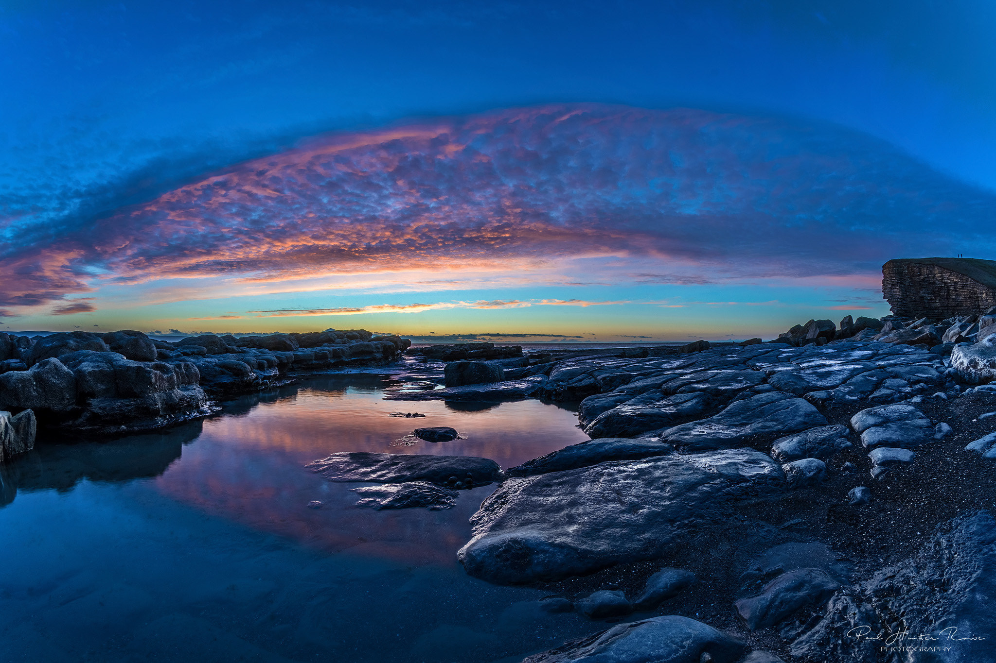 Nikon D500 + Samyang 8mm F3.5 Aspherical IF MC Fisheye sample photo. Seascape coloured reflections photography