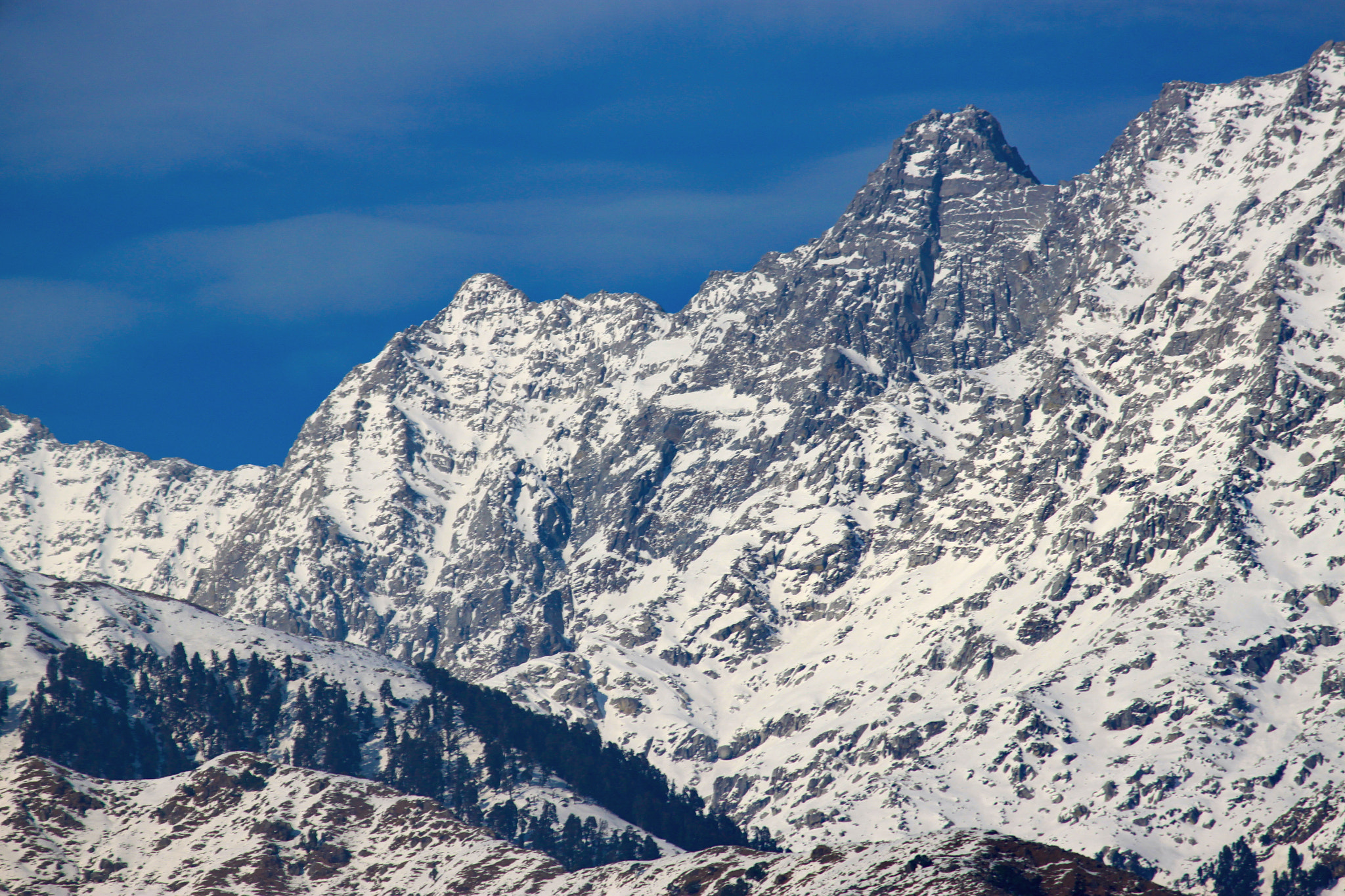 Canon EF-S 55-250mm F4-5.6 IS II sample photo. Snow covered mountain photography