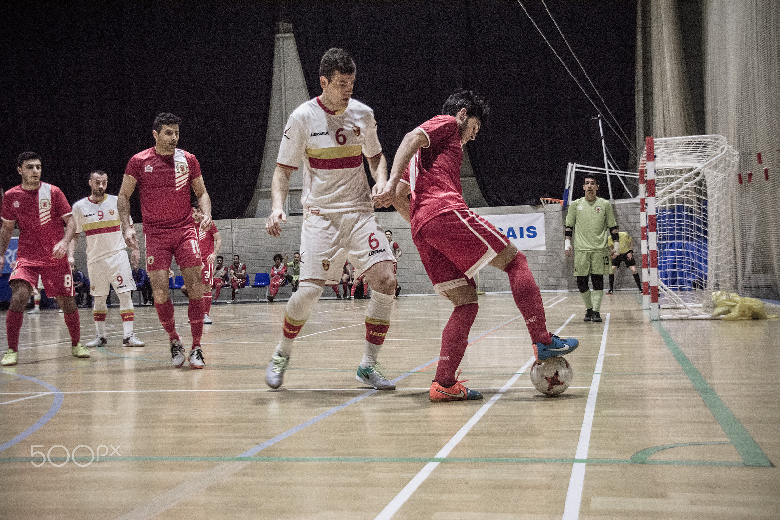 Nikon D5200 + Sigma 18-200mm F3.5-6.3 DC sample photo. Futsal euros - gibraltar 1-8 montenegro photography