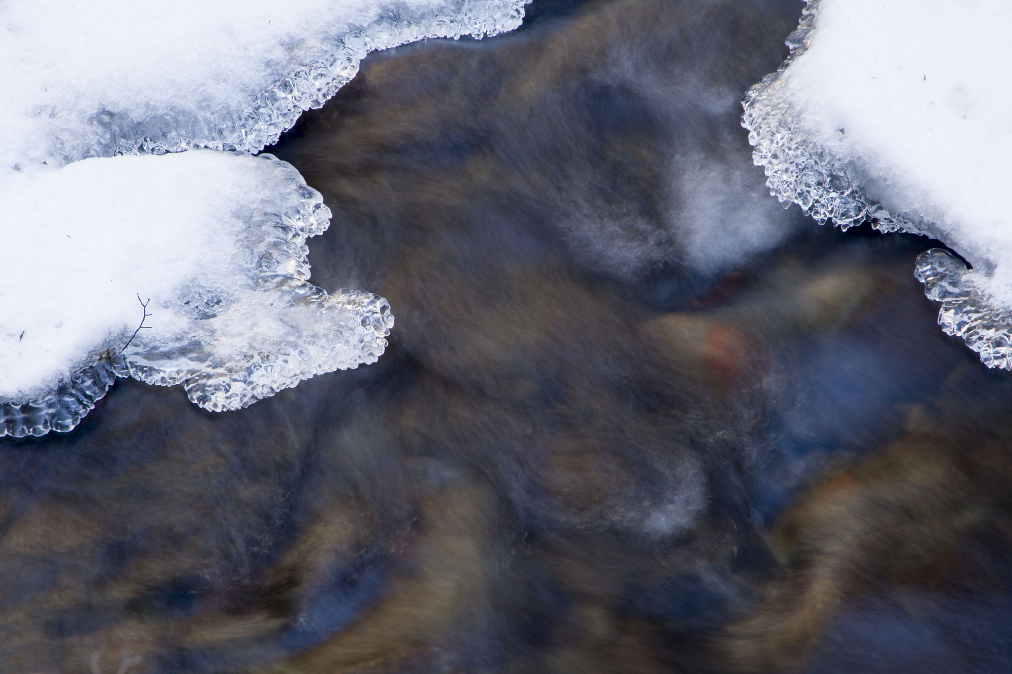 Pentax K-1 sample photo. Winter river photography