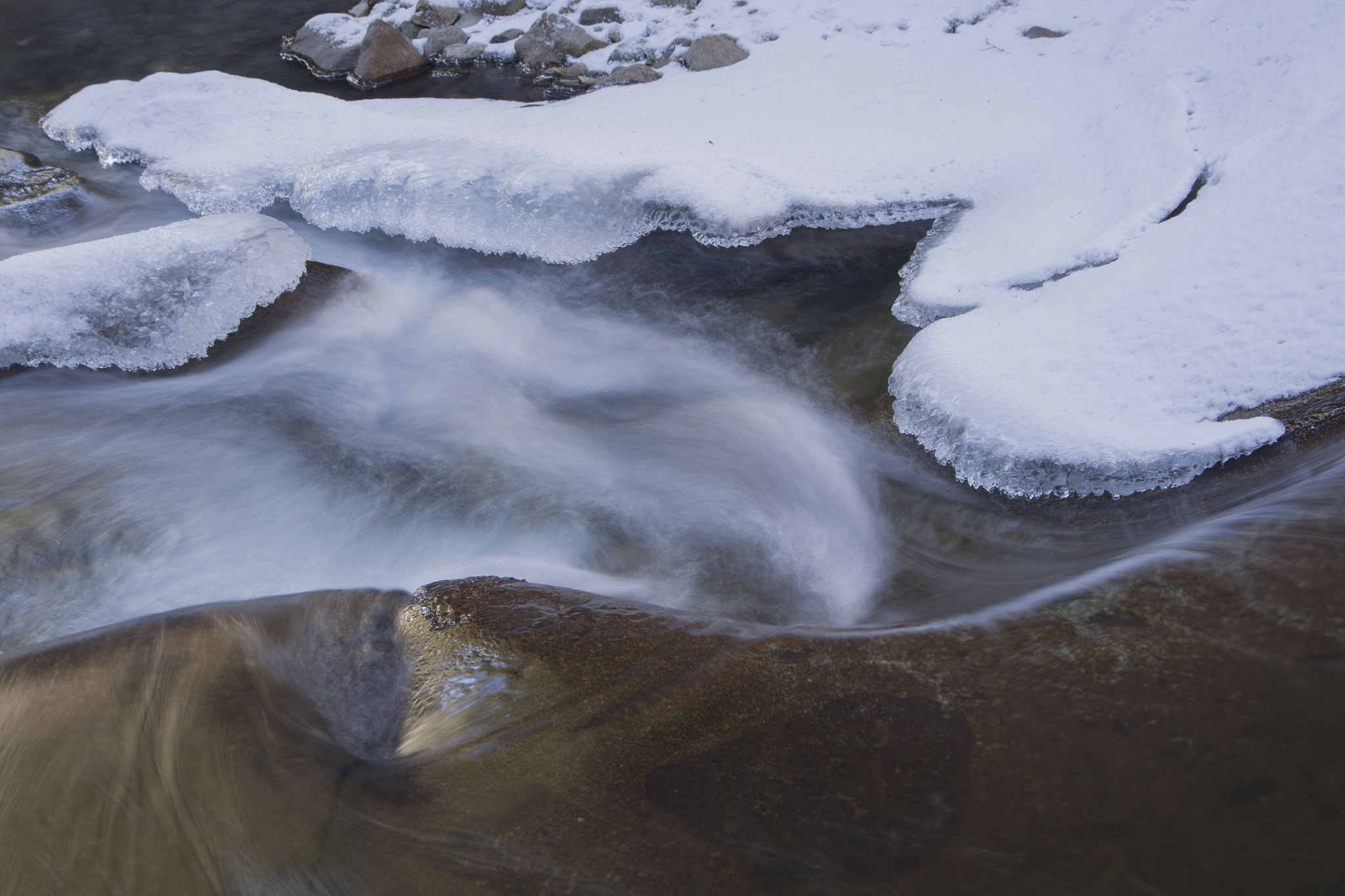 Pentax K-1 sample photo. Winter river photography