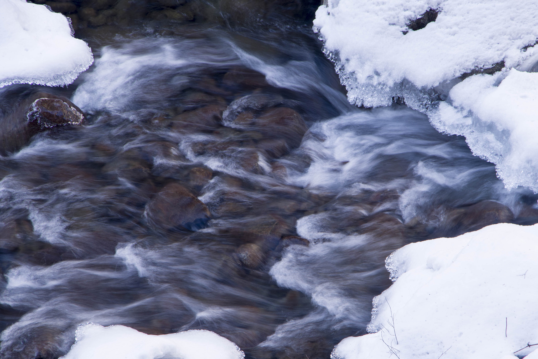 Pentax K-1 sample photo. Winter river photography