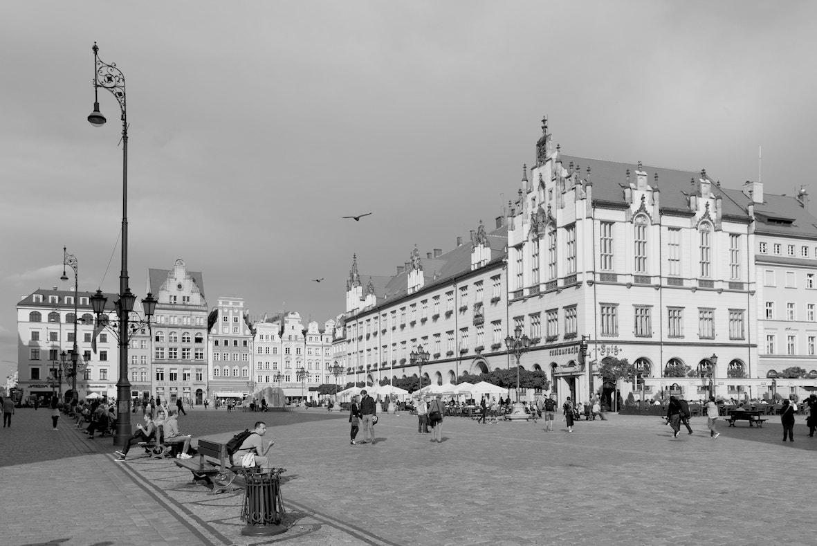Sony a7S sample photo. Wroclaw historic town hall photography