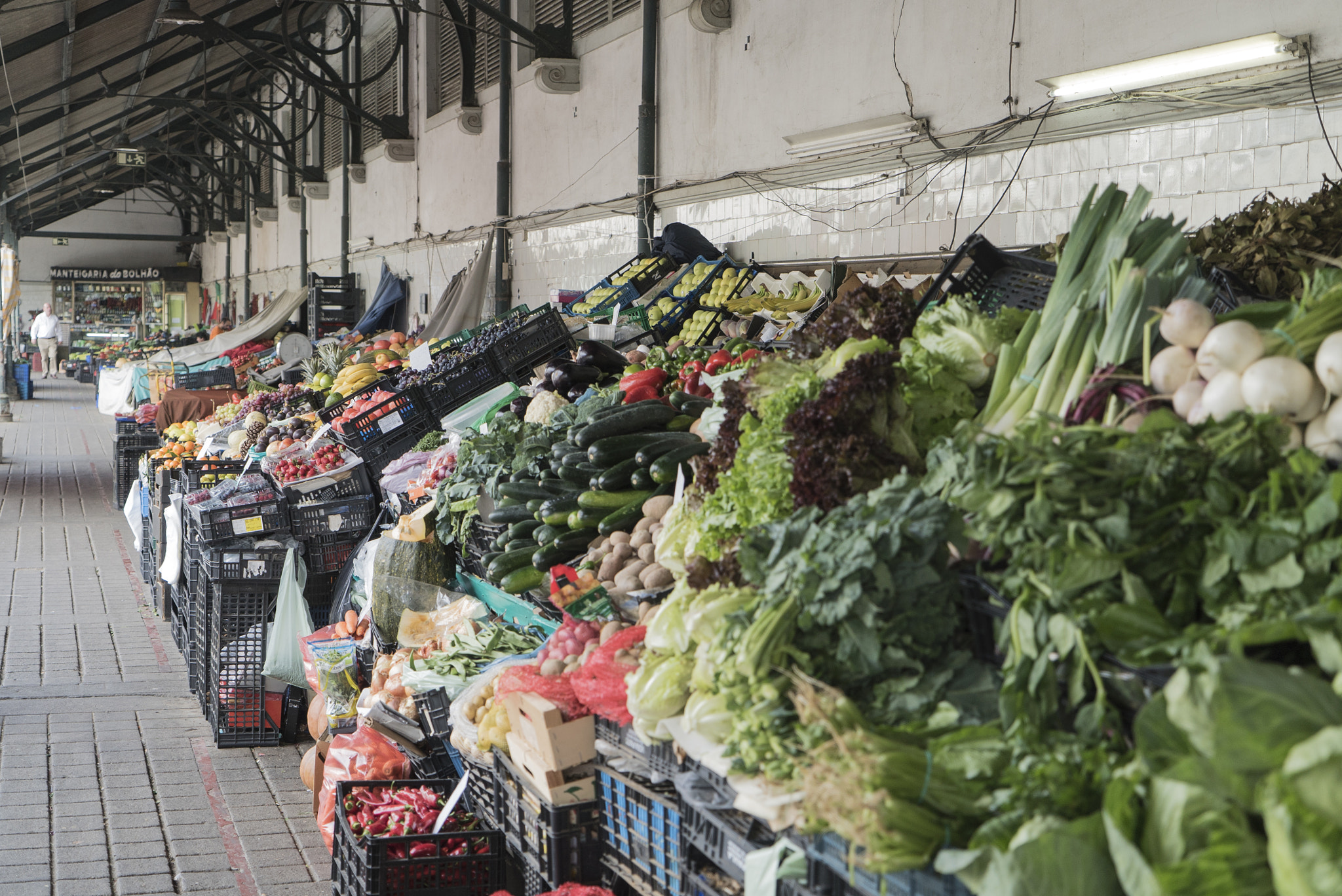 Sony a7S + Sony Vario Tessar T* FE 24-70mm F4 ZA OSS sample photo. Bolhao market photography