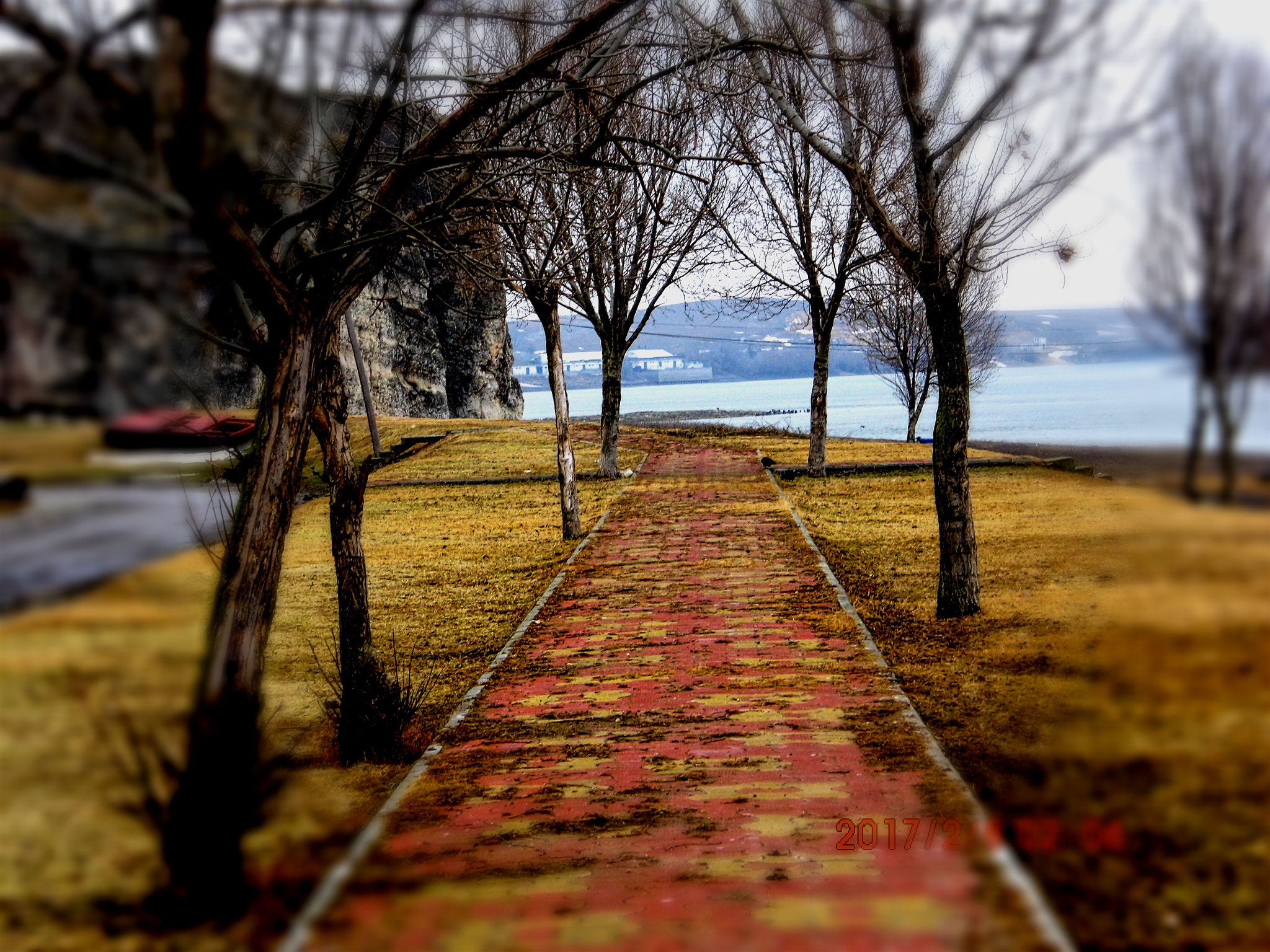 Benq GH600 sample photo. Road autumn photography