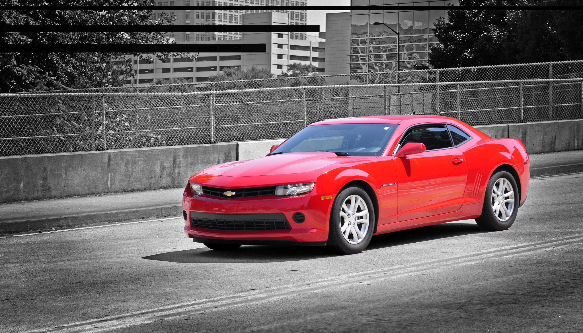 Nikon AF-S Nikkor 24-70mm F2.8G ED sample photo. Lonely red camaro photography