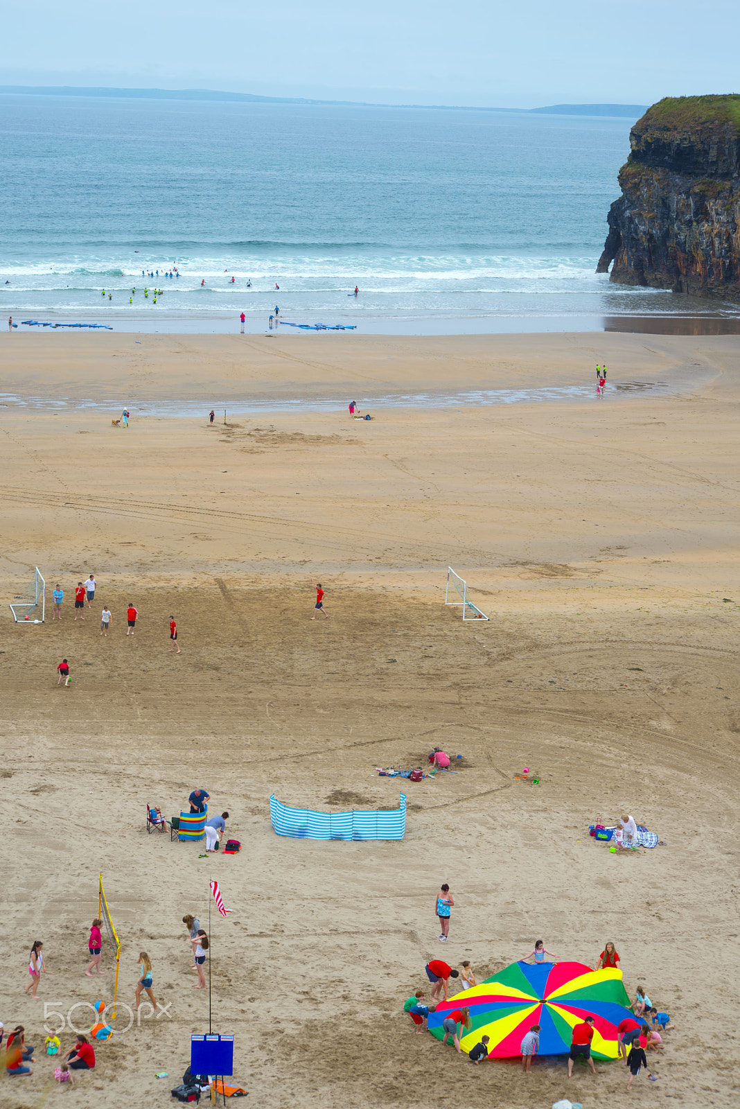 Sigma 70-300mm F4-5.6 APO DG Macro sample photo. Summer camps on ballybunion beach photography