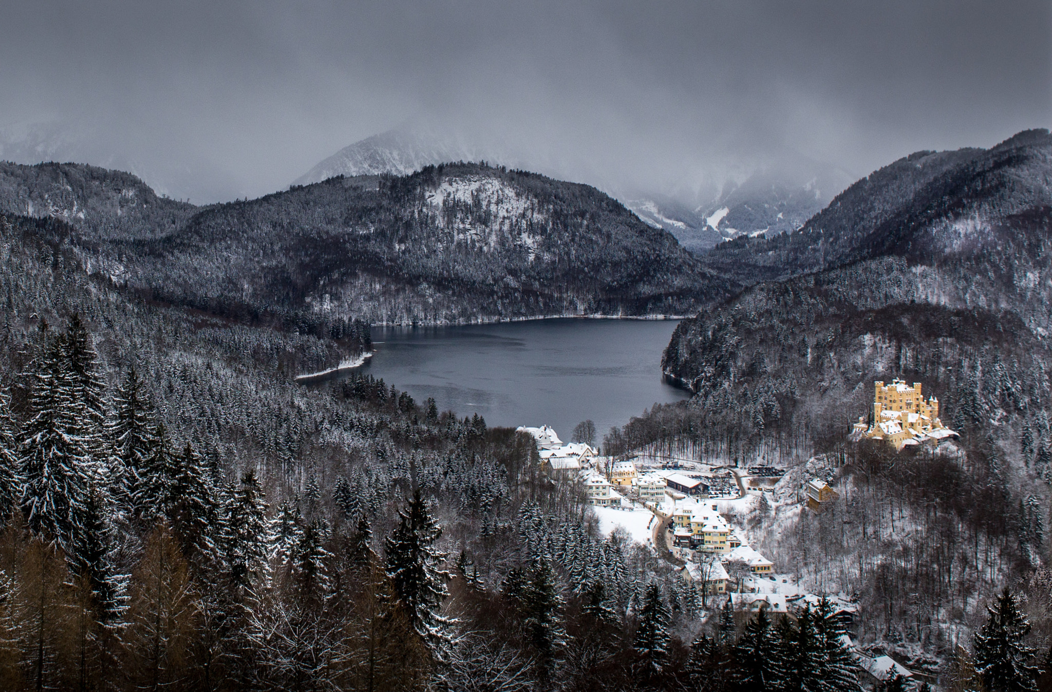 Canon EOS 6D + Canon EF 28mm F2.8 sample photo. Kings's room view - neuschwanstein castle photography