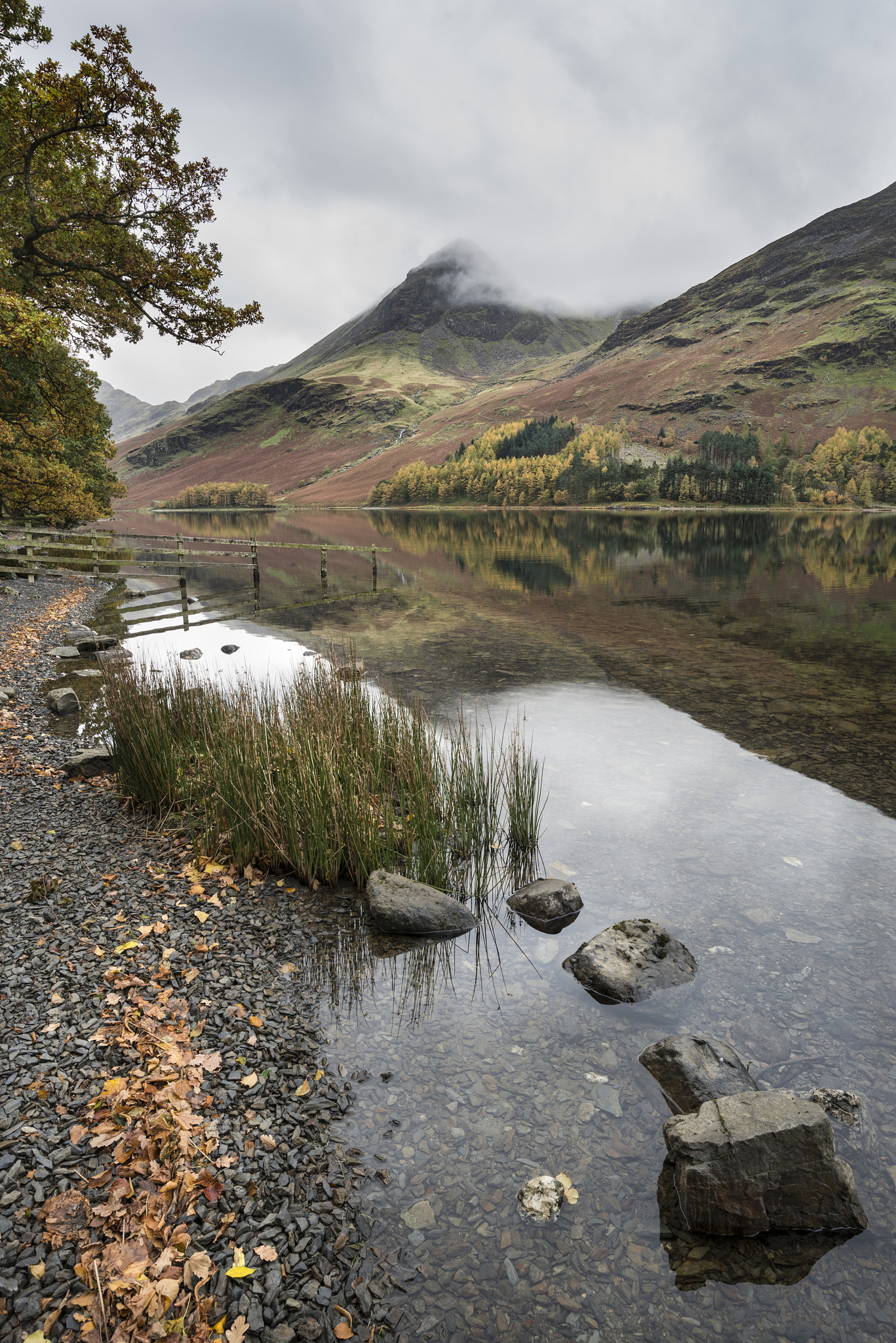 Nikon AF-S Nikkor 18-35mm F3.5-4.5G ED sample photo. Beautiful autumn fall landscape image of lake buttermere in lake photography