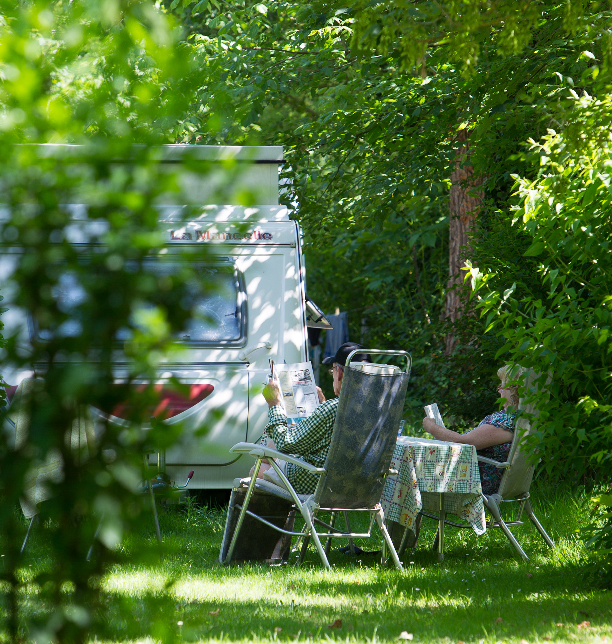 Canon EOS-1D Mark IV sample photo. Camping with a caravan photography