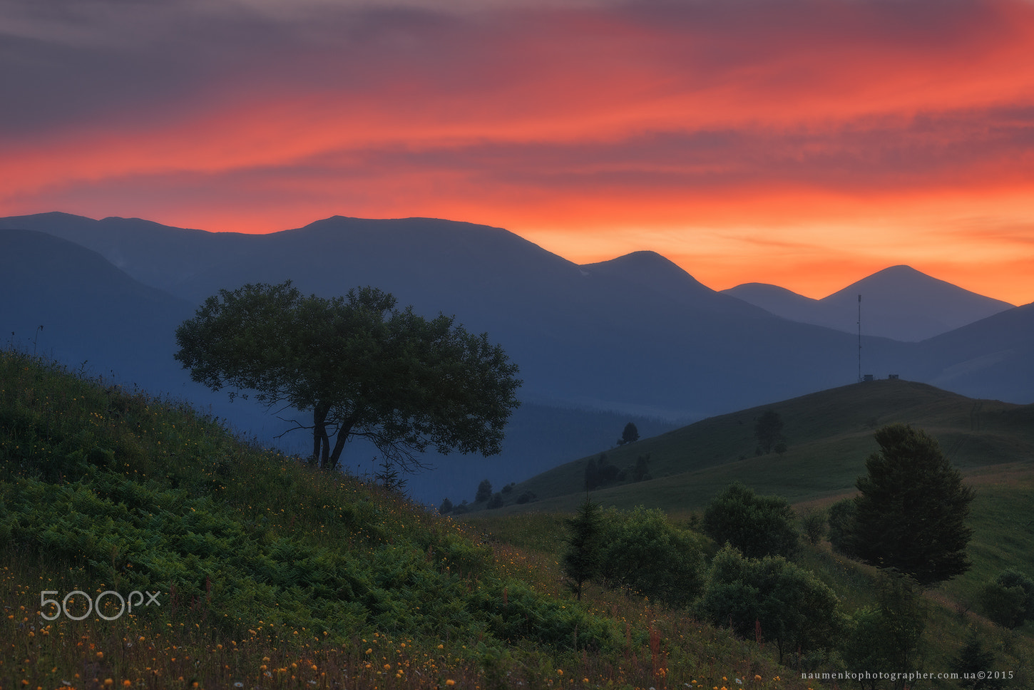 Tamron 18-270mm F3.5-6.3 Di II PZD sample photo. Ukraine. carpathians. dzembronya. sunset sky in the mountains ko photography