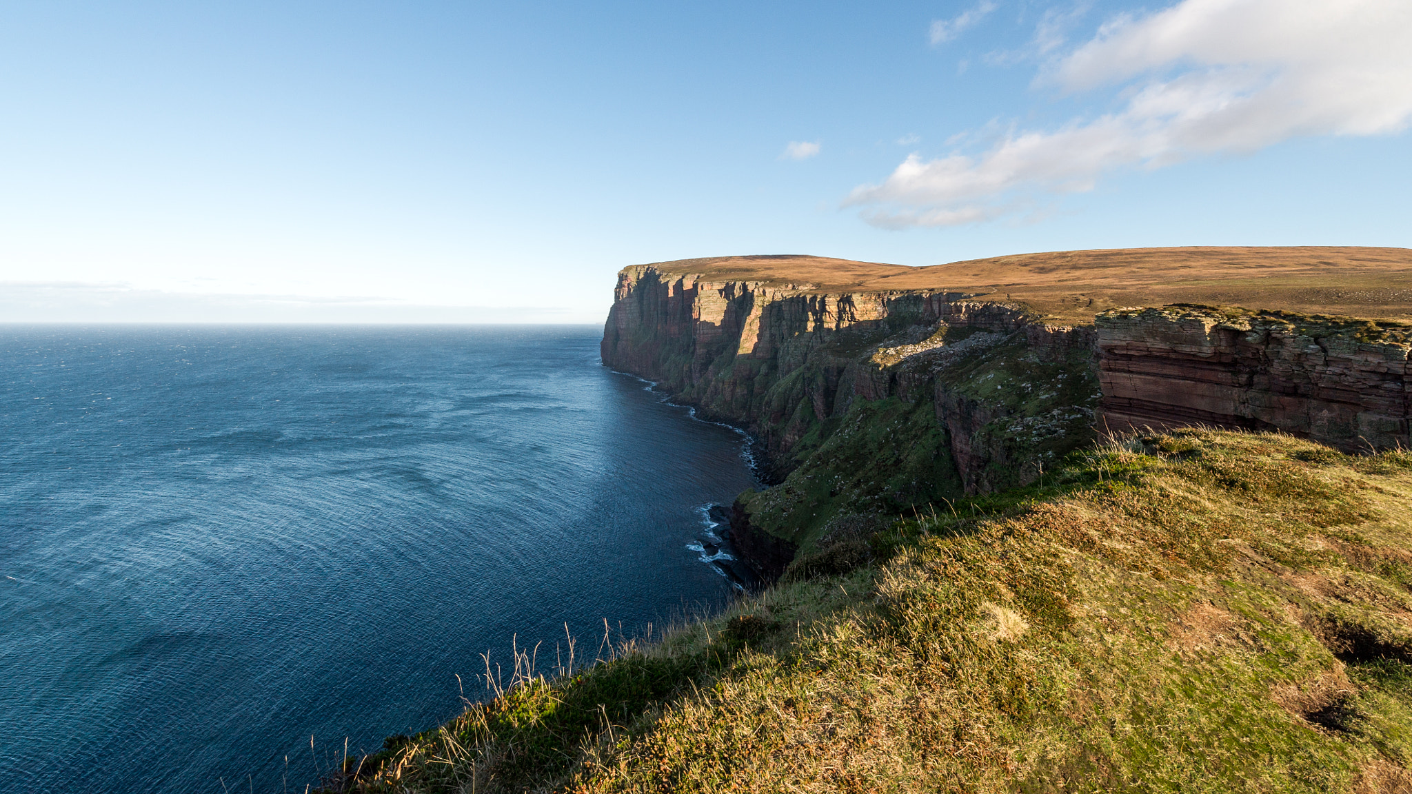 Nikon D3S + Nikon AF-S Nikkor 14-24mm F2.8G ED sample photo. Isle of hoy cliffs, orkney, scotland photography