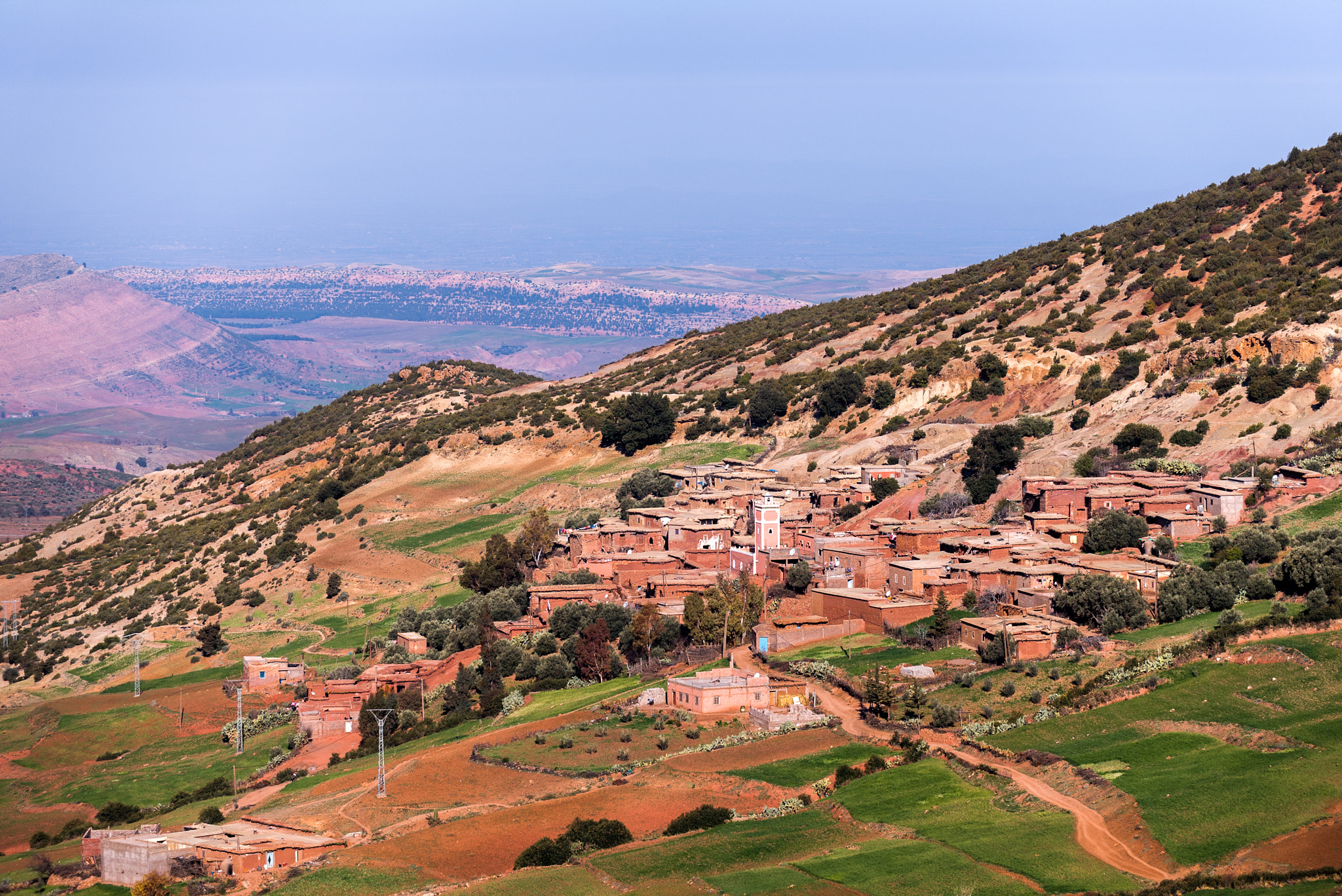 Nikon D3S sample photo. Mountain berber village in atlas mountains, morocco photography