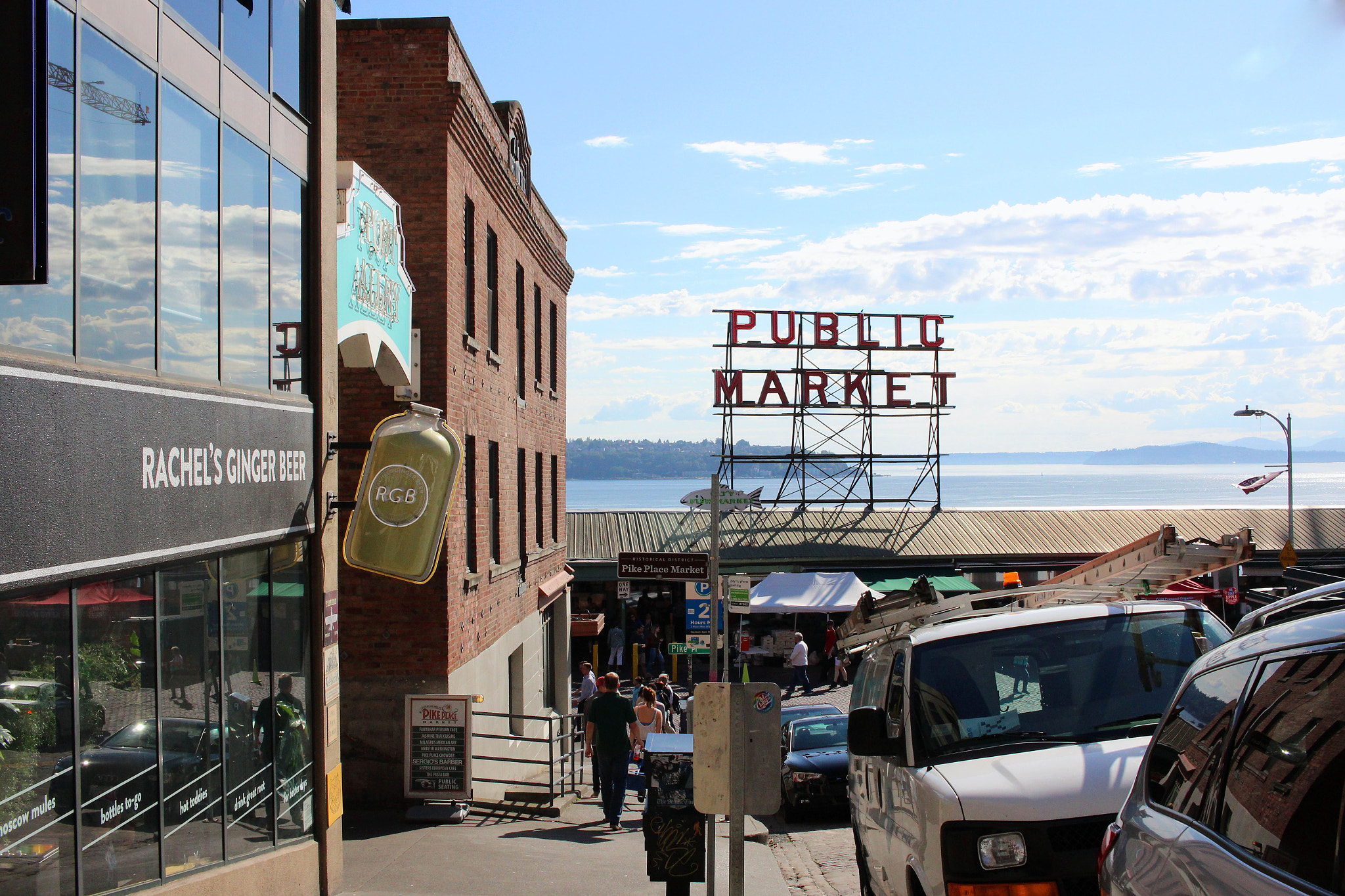 Canon EF-S 24mm F2.8 STM sample photo. Seattle public market photography