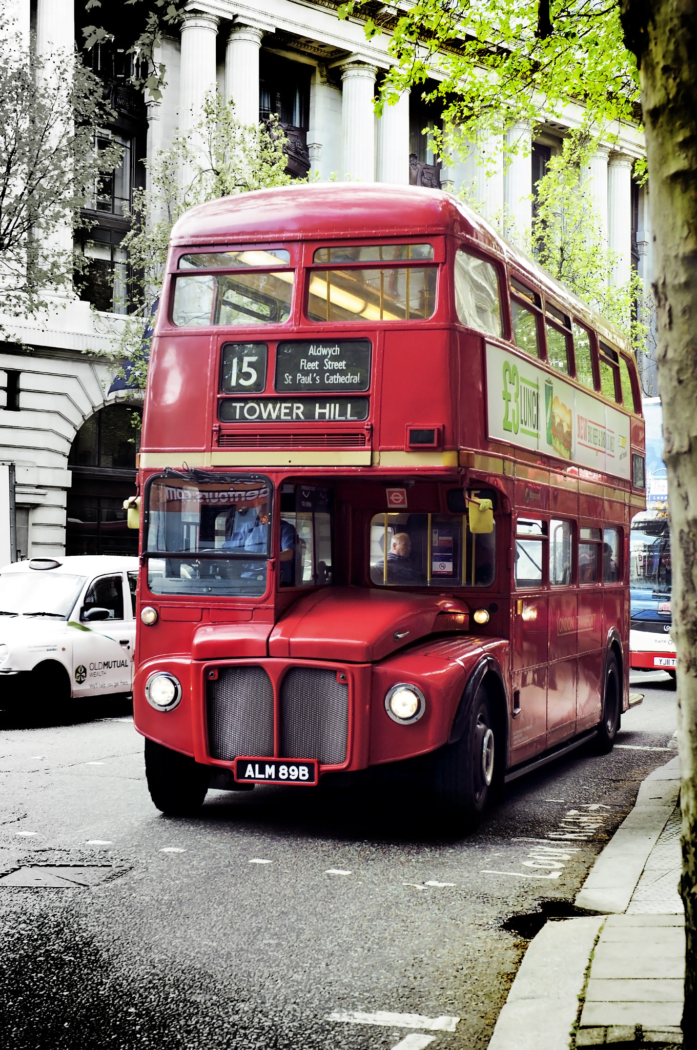 Nikon AF-S Nikkor 24-70mm F2.8G ED sample photo. Double decker at service photography
