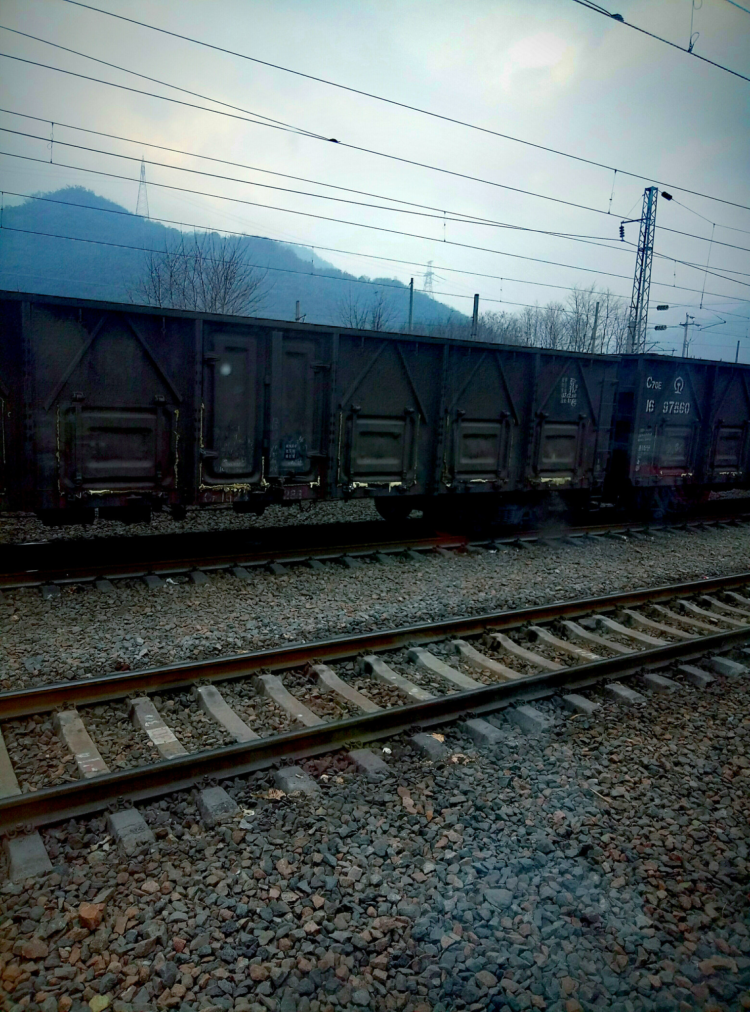 Meizu M1 E sample photo. Long train,long time,the mountain say hello every time photography