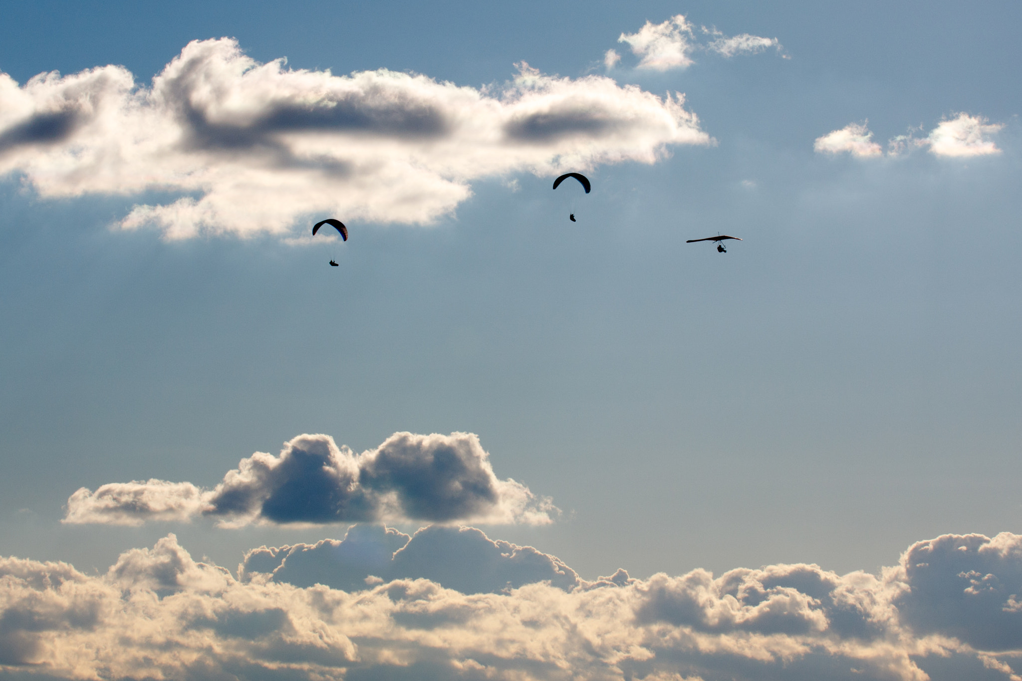 Canon EF 70-300mm F4-5.6L IS USM sample photo. Hang gliding photography