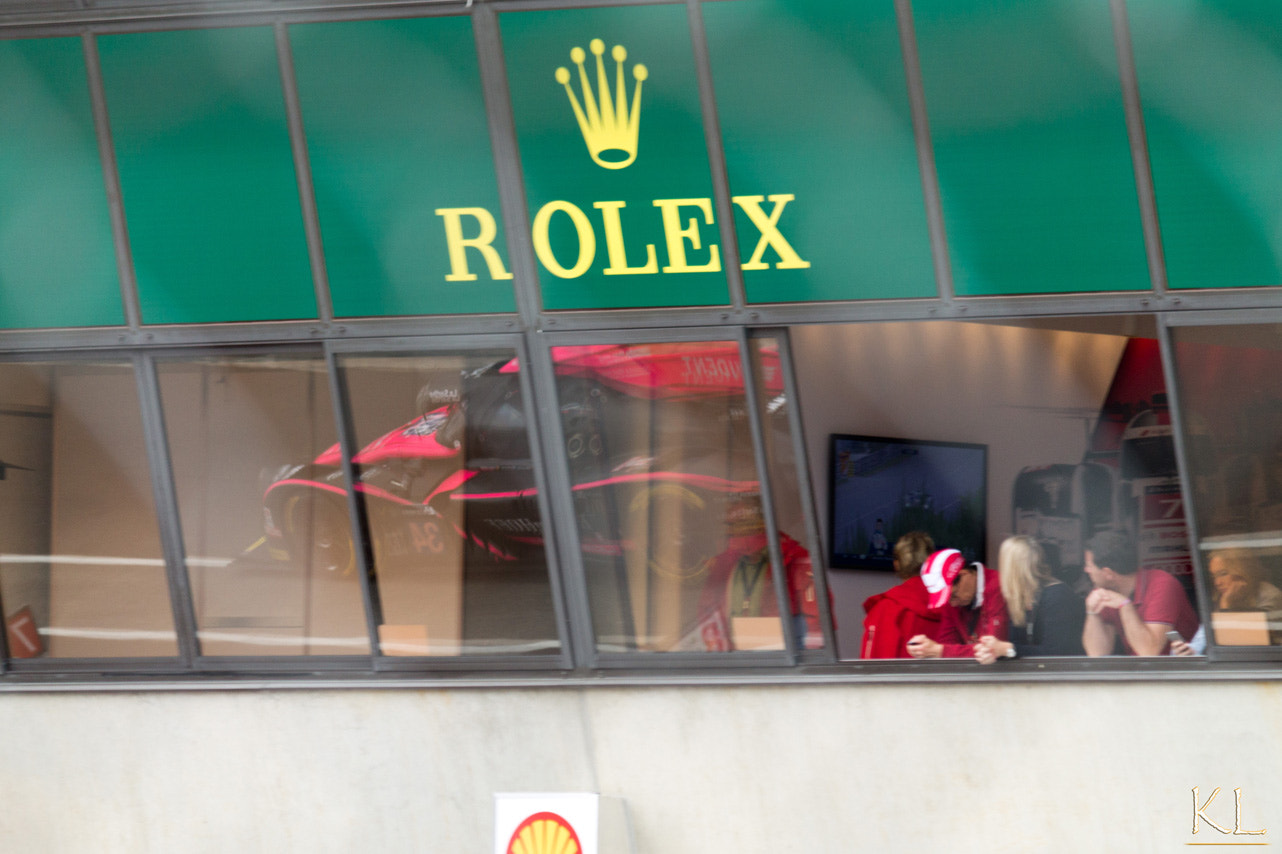 Canon EF-S 55-250mm F4-5.6 IS sample photo. Reflexion during le mans race photography