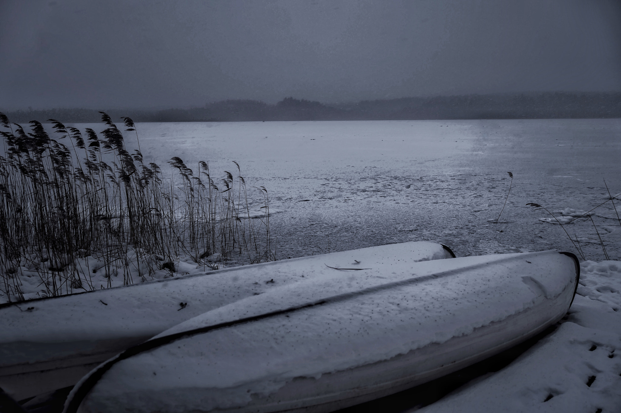 VARIO-ELMARIT 1:2.8-4.0/24-90mm ASPH. OIS sample photo. Winter lake photography