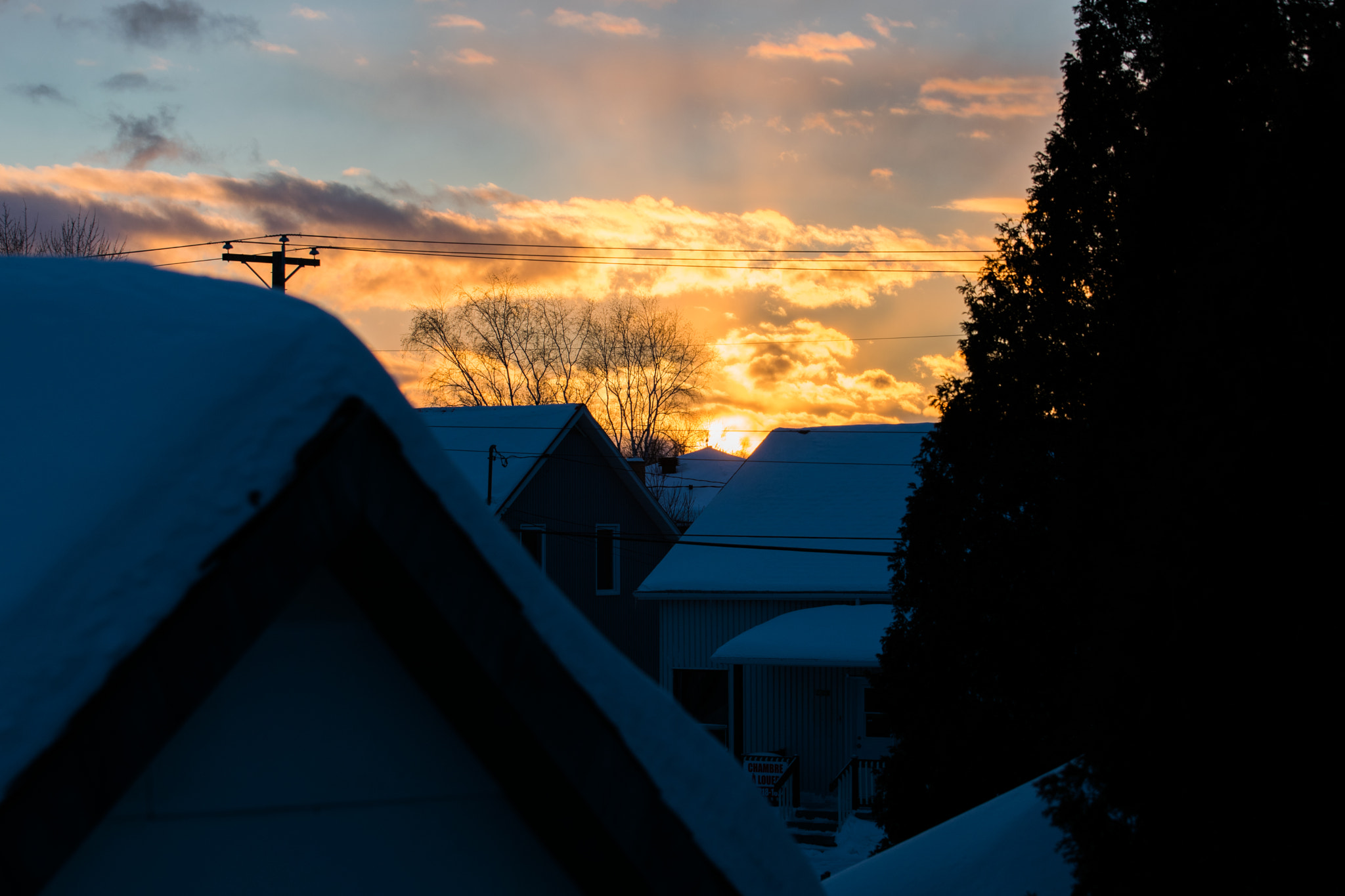 Nikon AF-S Nikkor 70-200mm F2.8G ED VR II sample photo. Sun after snowstorm photography