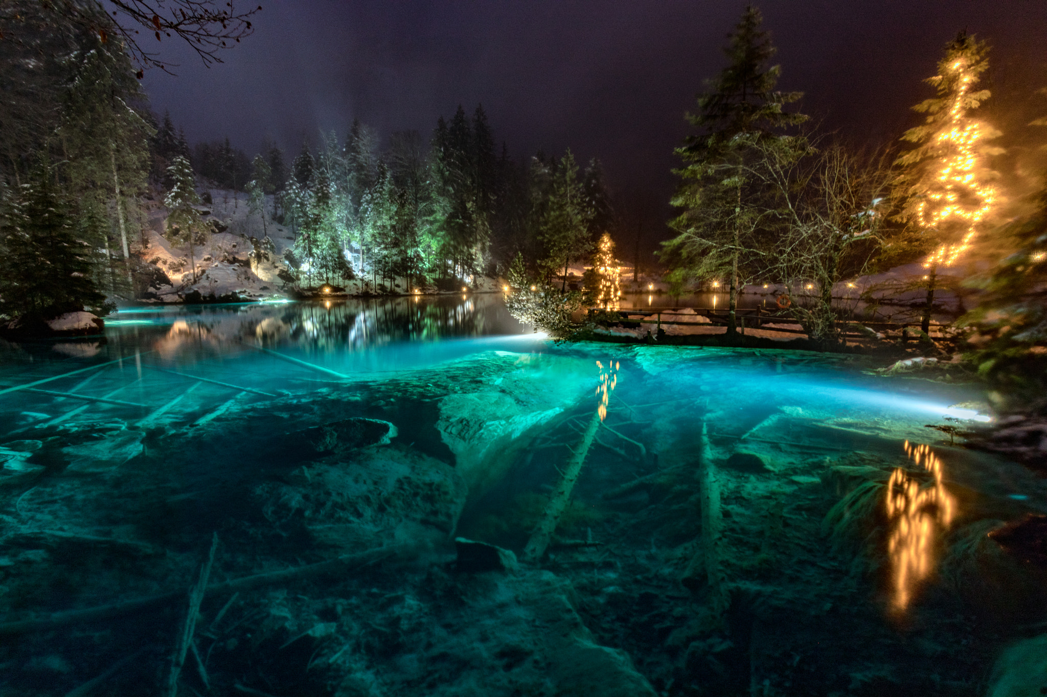 Canon EOS 5D Mark IV + Canon EF 16-35mm F2.8L USM sample photo. A night in blausee naturpark photography