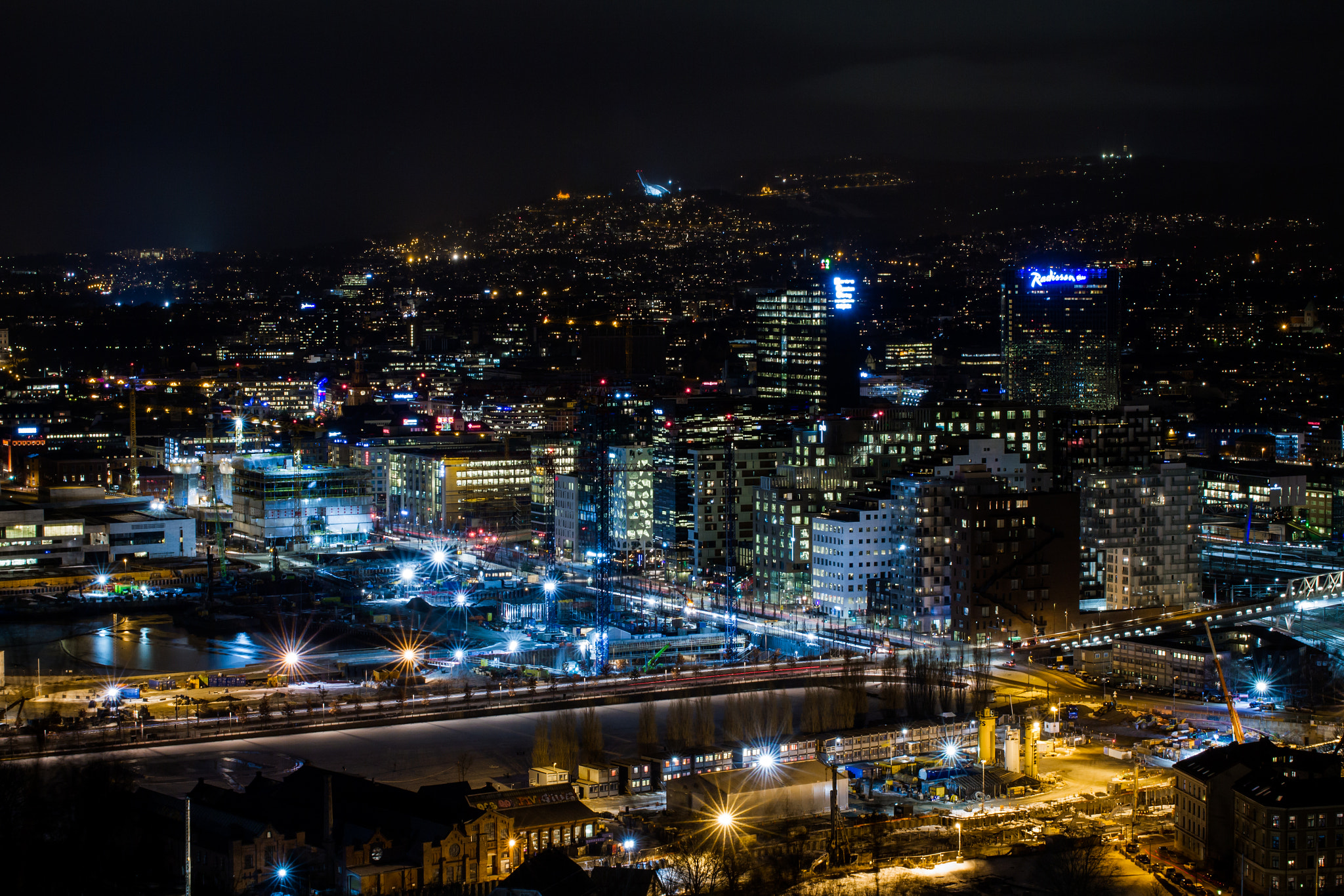 Canon EOS 7D sample photo. Oslo by night photography