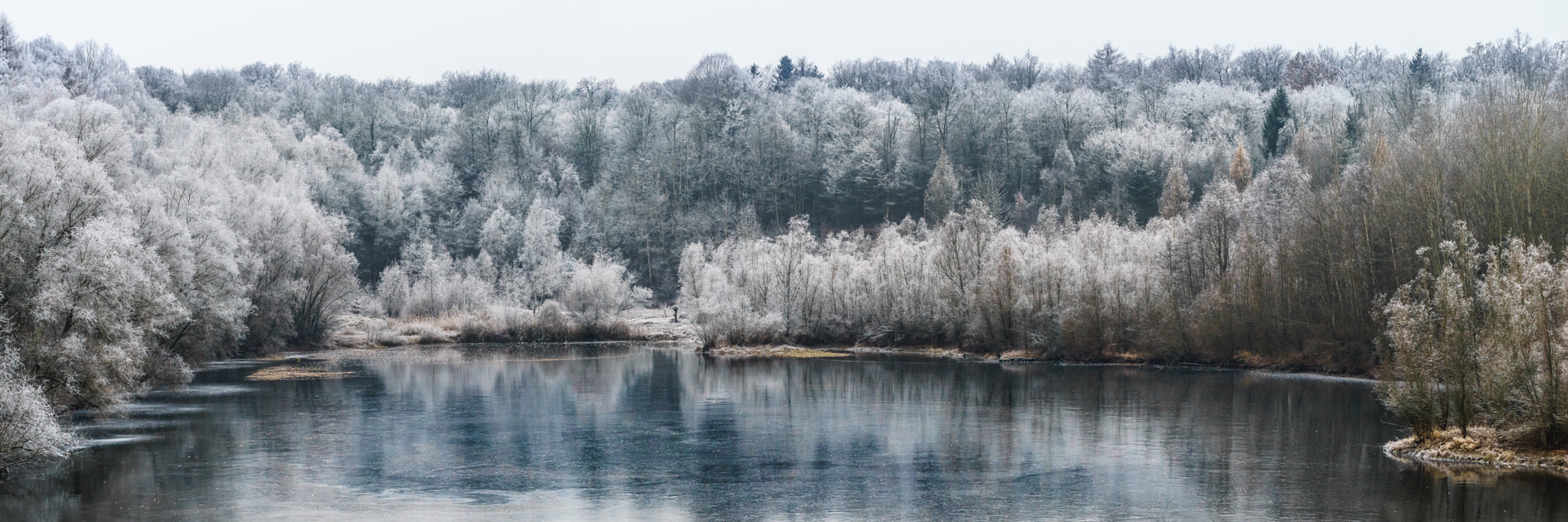 Sony a7R sample photo. Frozen lake photography