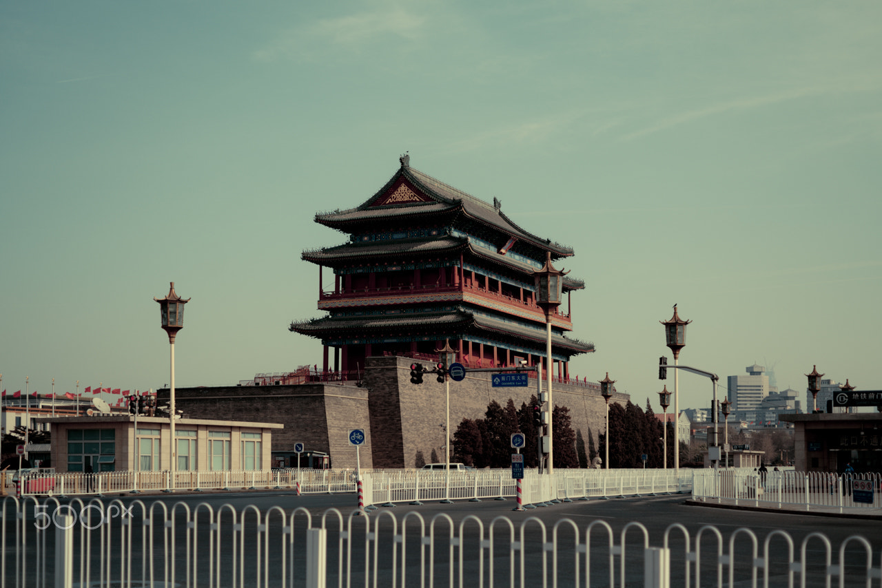 E 50mm F2 sample photo. Qianmen photography