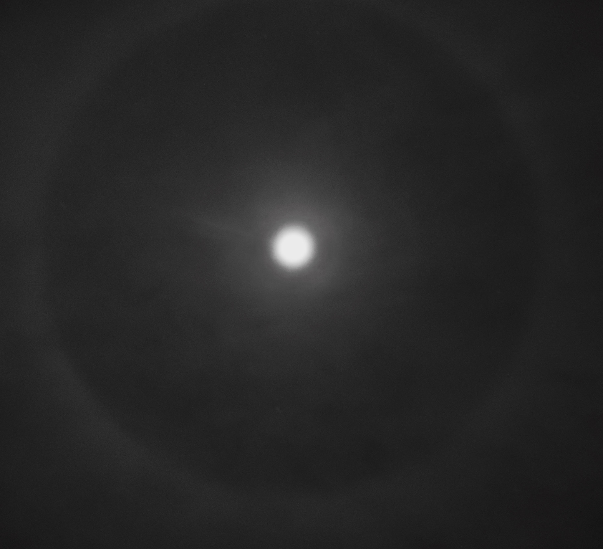 Panasonic Lumix DMC-GX85 (Lumix DMC-GX80 / Lumix DMC-GX7 Mark II) sample photo. Moon and strange clouds photography