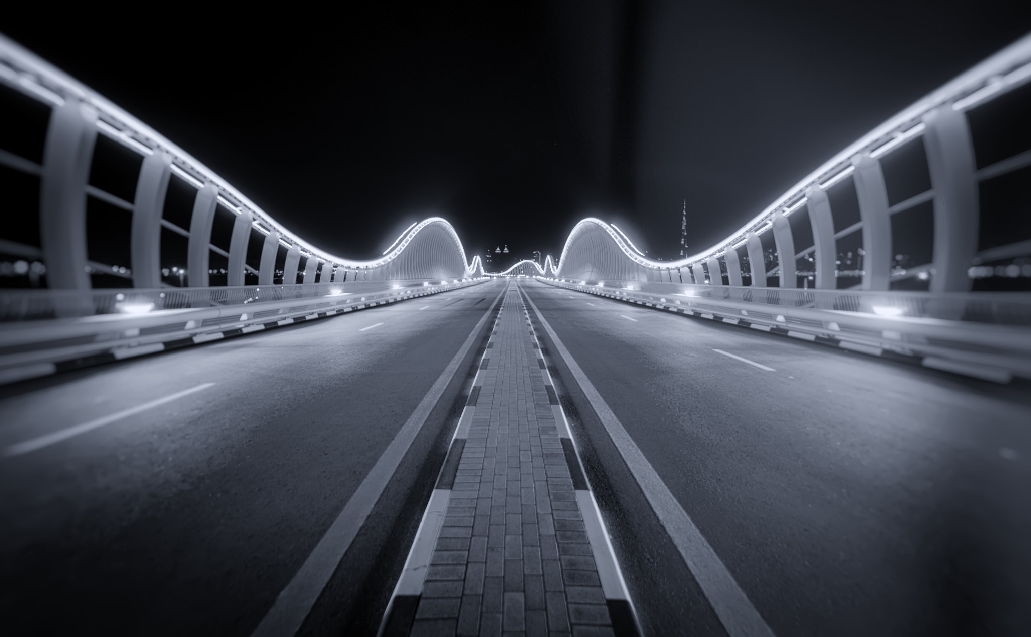 Samyang 14mm F2.8 ED AS IF UMC sample photo. Al meydan bridge dubai uae photography