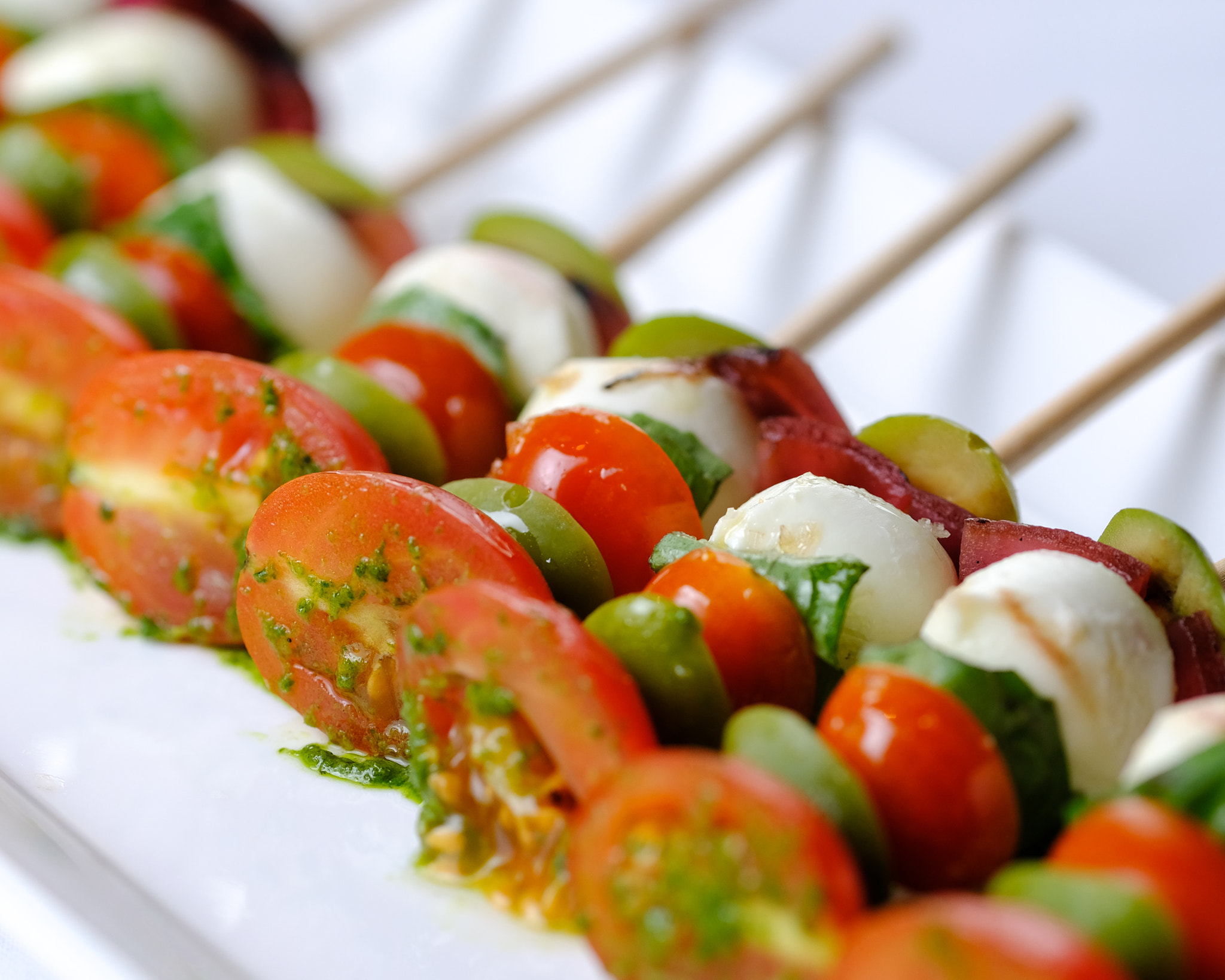 Fujifilm X-Pro2 + Fujifilm XF 90mm F2 R LM WR sample photo. Caprese skewer photography
