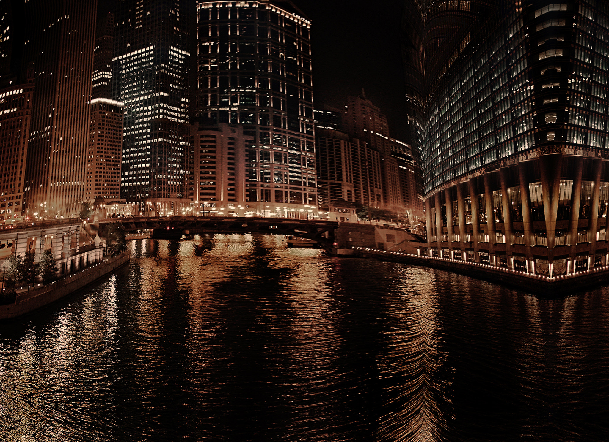 Canon EOS 450D (EOS Rebel XSi / EOS Kiss X2) sample photo. Chicago by night photography