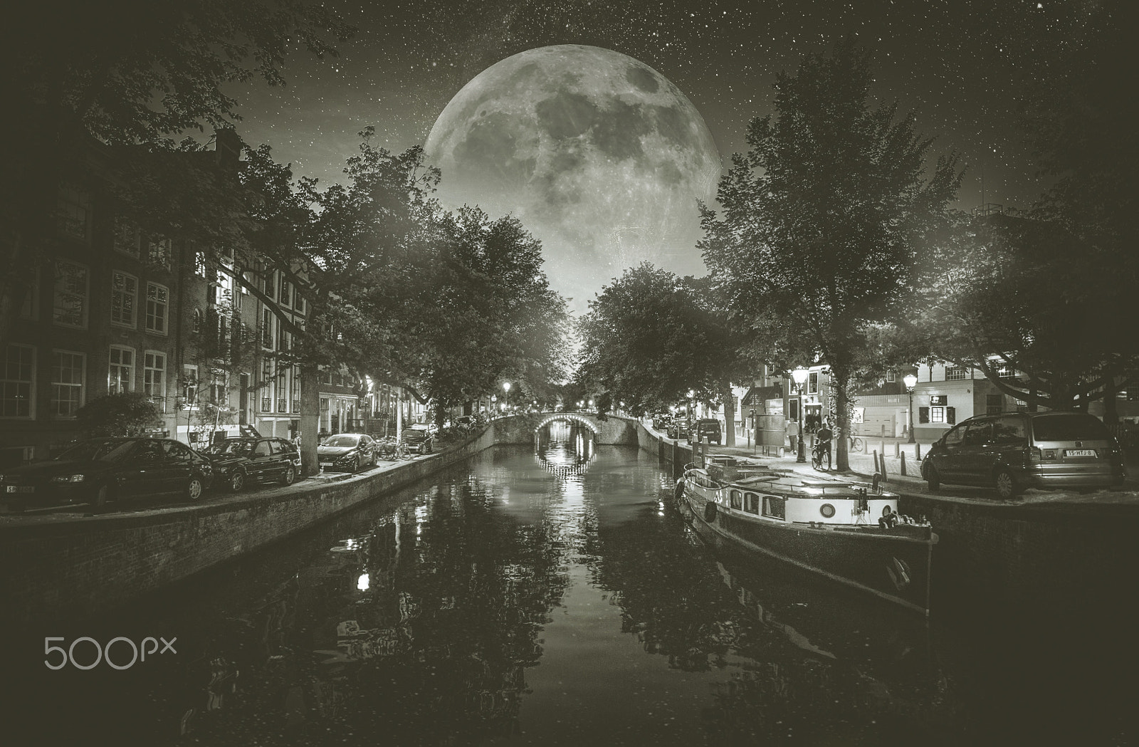 Nikon D7200 sample photo. Supermoon amsterdam photography