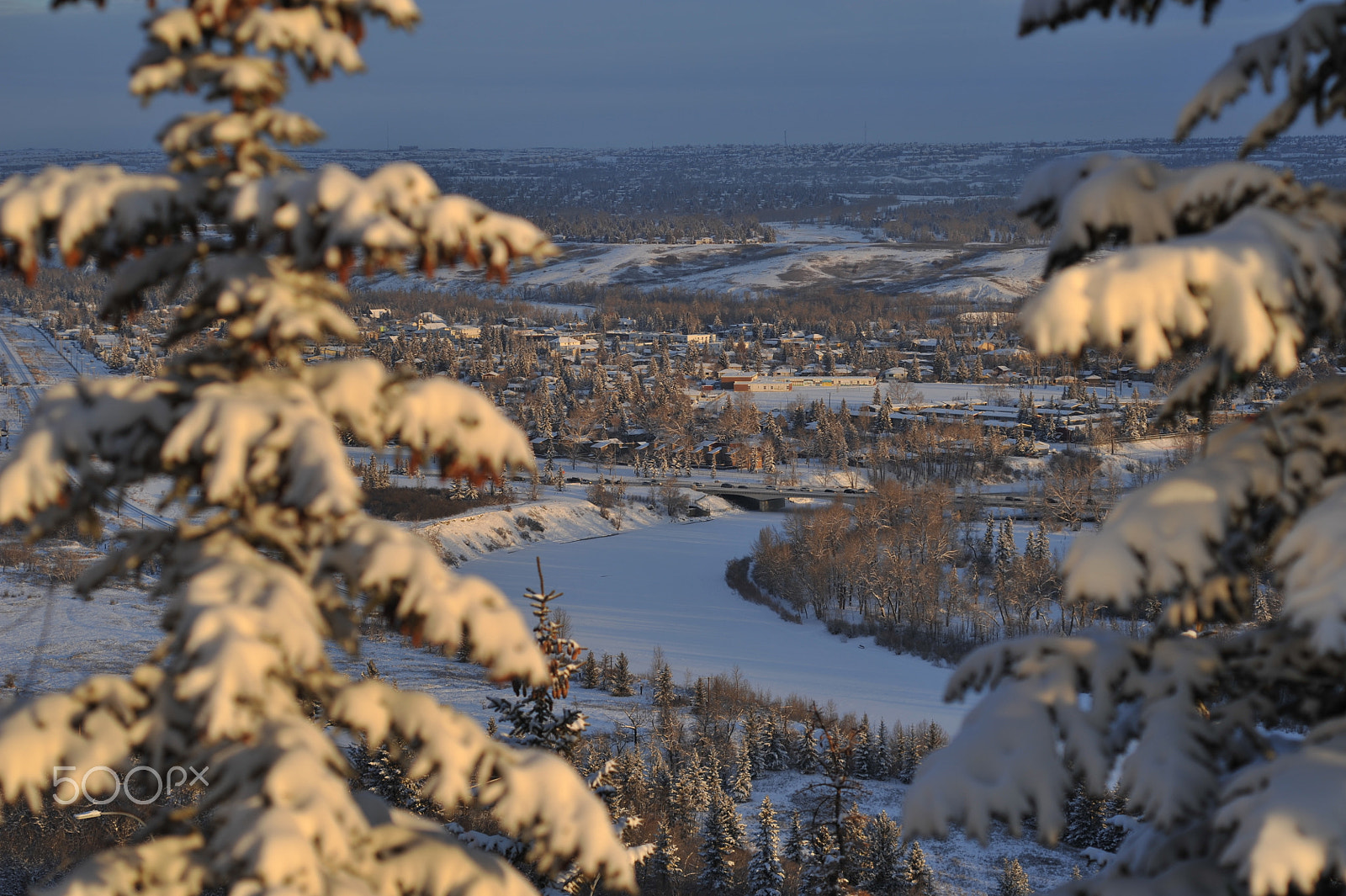 Nikon D700 + Manual Lens No CPU sample photo. Frozen river photography