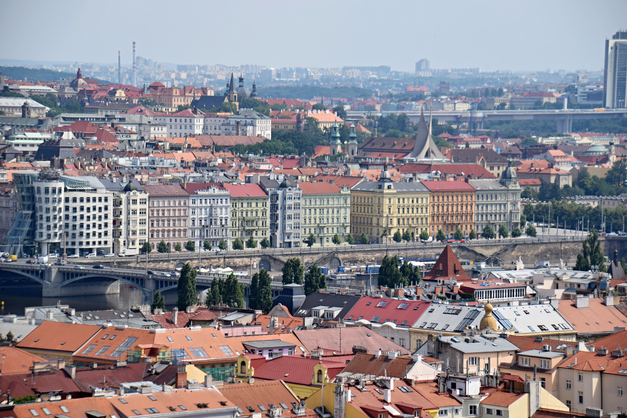 Nikon D5300 + Tamron 18-270mm F3.5-6.3 Di II VC PZD sample photo. View of prague from height photography