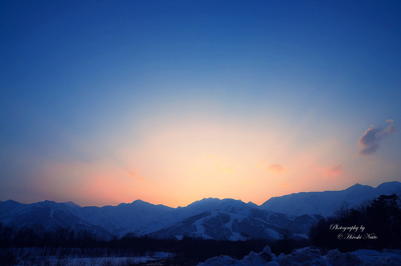 Ricoh GXR A16 sample photo. 後立山連峰　夕暮れ photography
