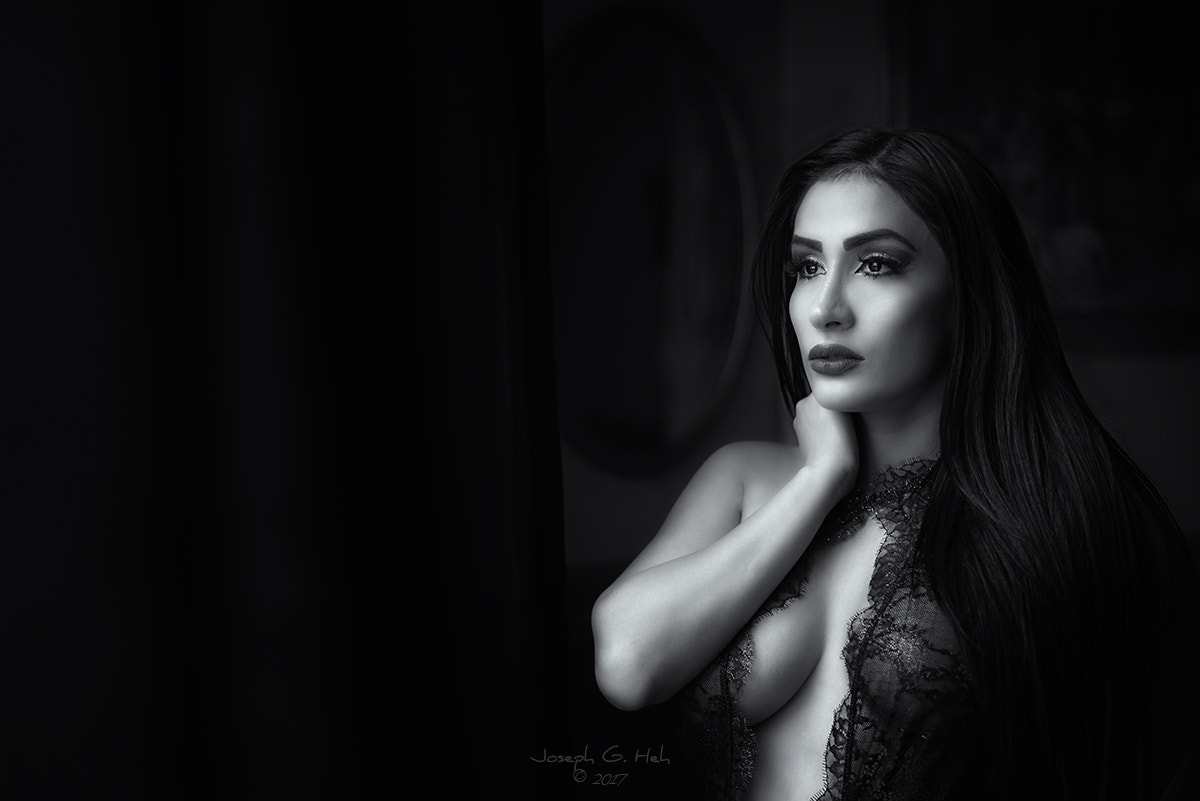 Nikon D800E + Nikon AF-S Nikkor 50mm F1.8G sample photo. Cath by window light photography