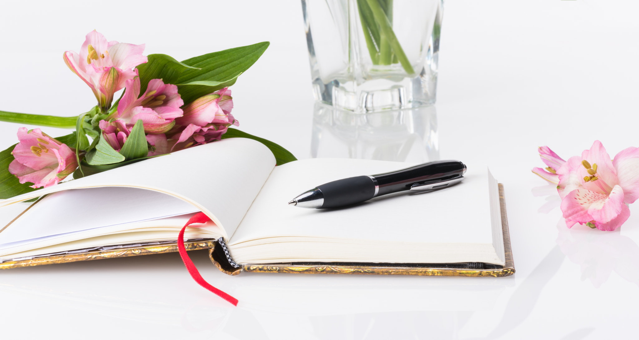 Nikon D810 + Sigma 70mm F2.8 EX DG Macro sample photo. Valentines day, mothers day composition. love diary and fresh spring flowers. white background... photography