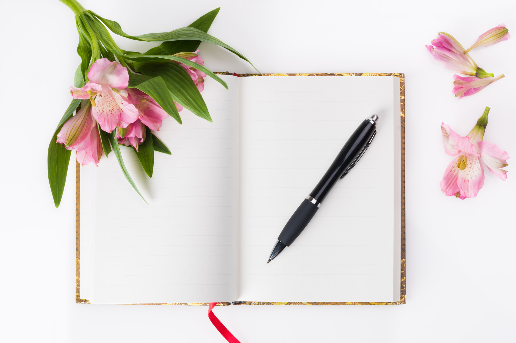 Nikon D810 + Sigma 70mm F2.8 EX DG Macro sample photo. Valentines day, mothers day composition. love diary and fresh spring flowers. white background... photography