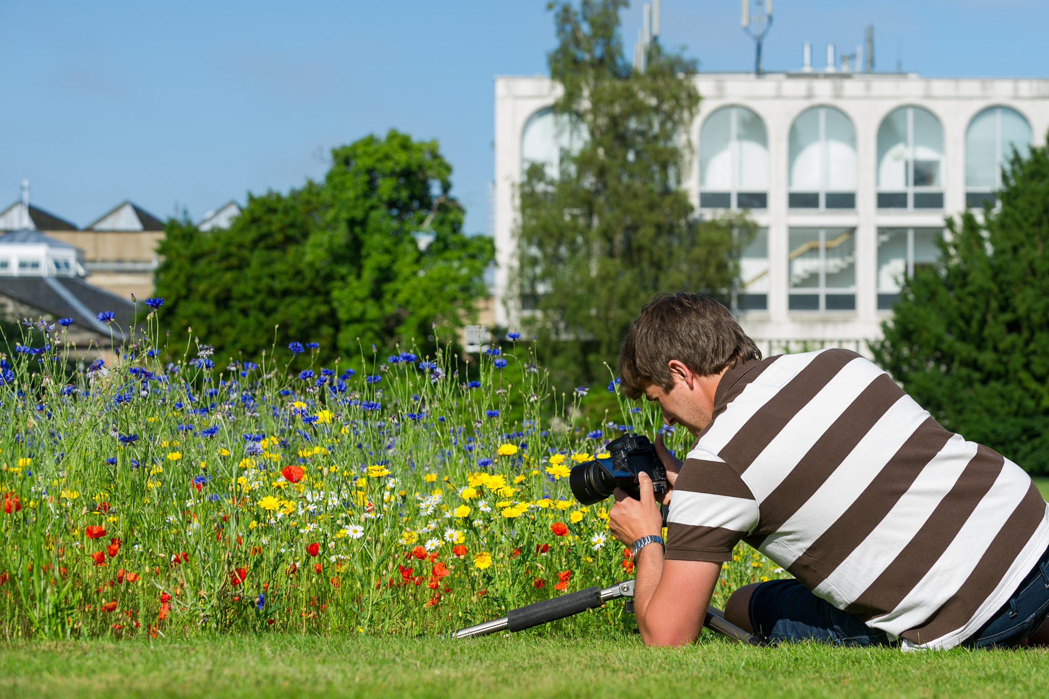 Nikon D3S sample photo. Young handsome caucasian photographer/videographer in botanic ga photography
