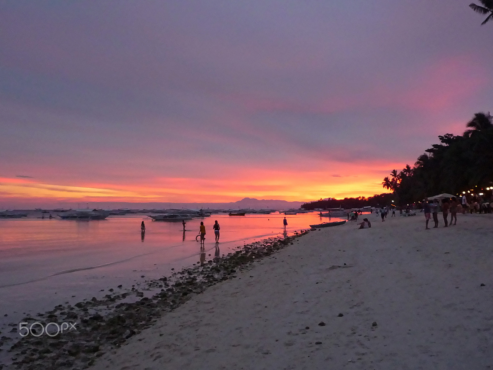 Panasonic DMC-FX36 sample photo. Sunset on alona beach, panglao, philippines 2011 photography