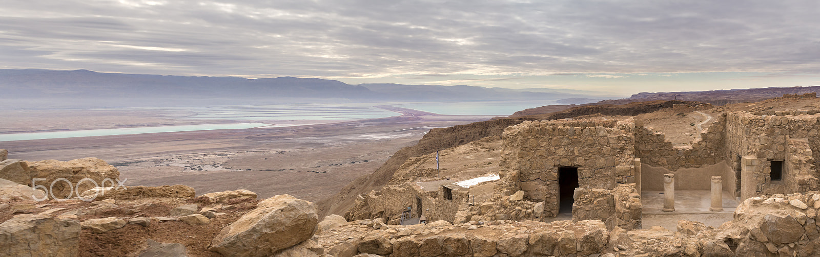 Canon EOS 100D (EOS Rebel SL1 / EOS Kiss X7) sample photo. Mazada ruins and dead sea view photography