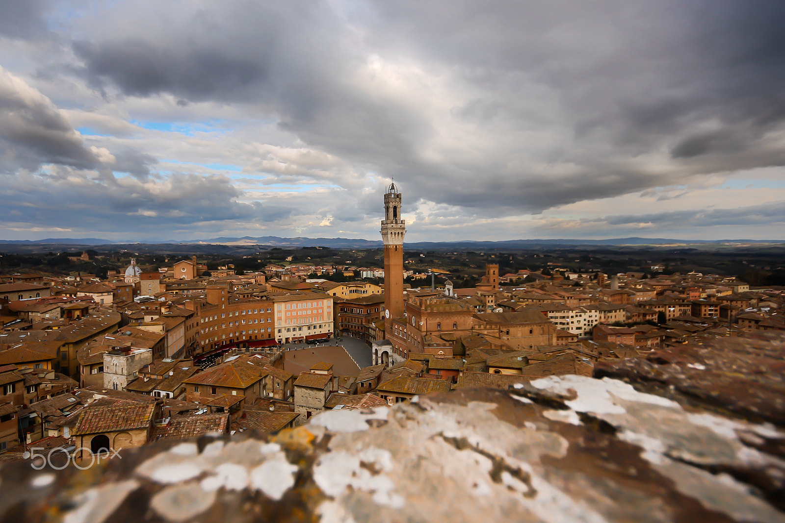 Canon EOS 450D (EOS Rebel XSi / EOS Kiss X2) + Sigma 10-20mm F4-5.6 EX DC HSM sample photo. Vew of siena from mangia tower photography