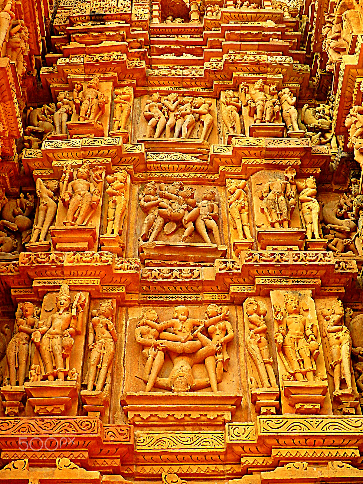 Olympus SZ-16,DZ-105 sample photo. Wall of khajuraho photography