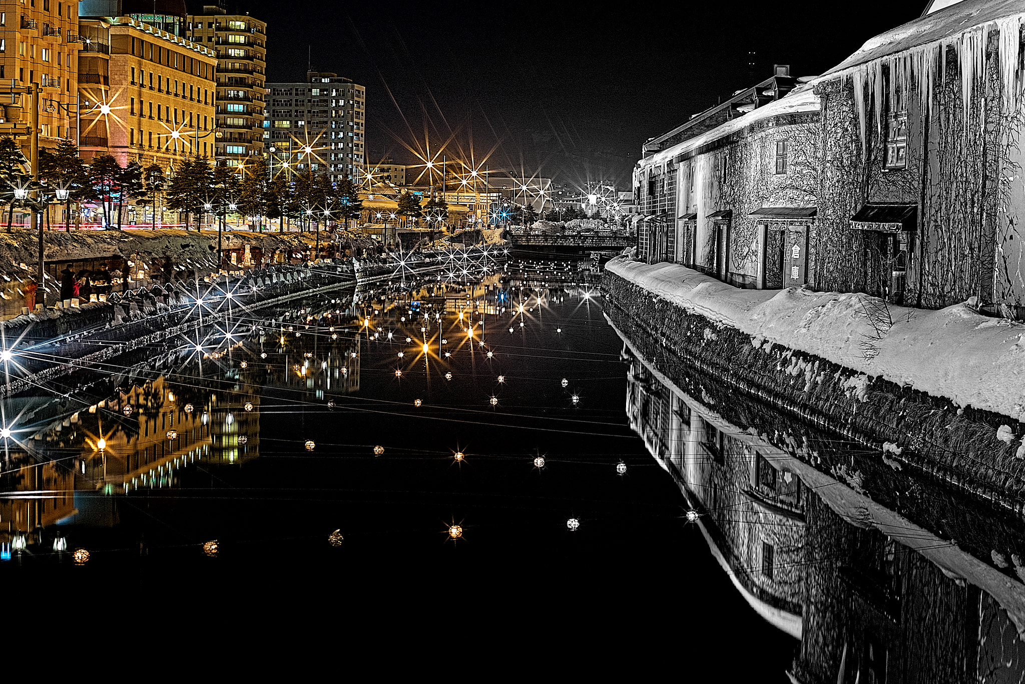 Sony a7S sample photo. Otaru canal photography