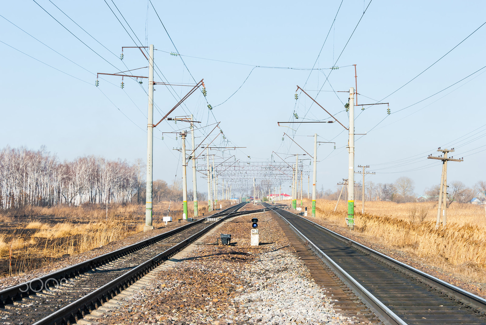Nikon D3000 sample photo. Railroad photography