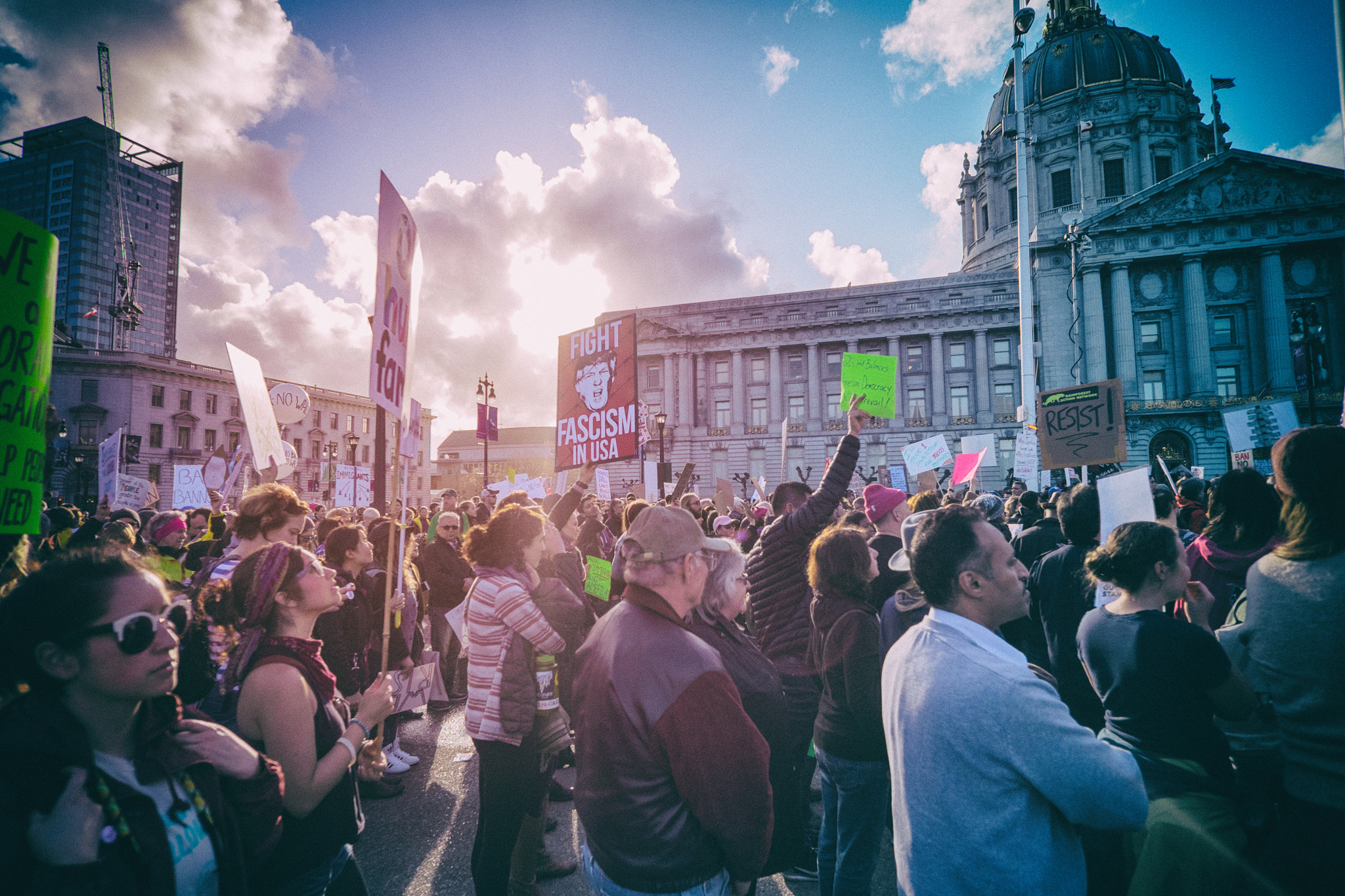 ZEISS Touit 12mm F2.8 sample photo. #nobannowall demonstration - san francisco photography