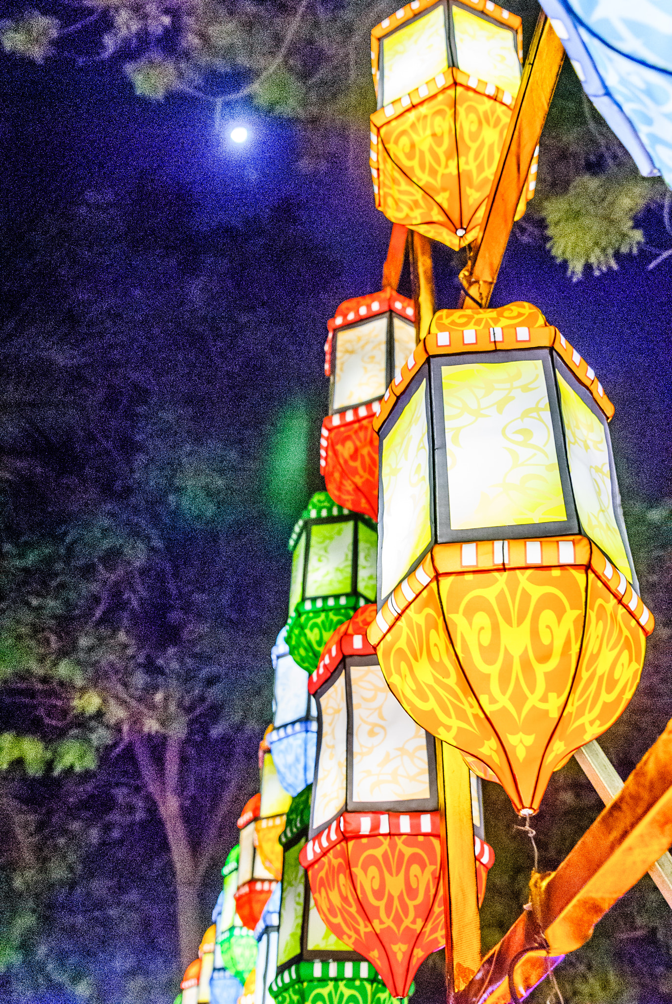 Tamron SP 24-70mm F2.8 Di VC USD sample photo. Colorful lights in the night. photography