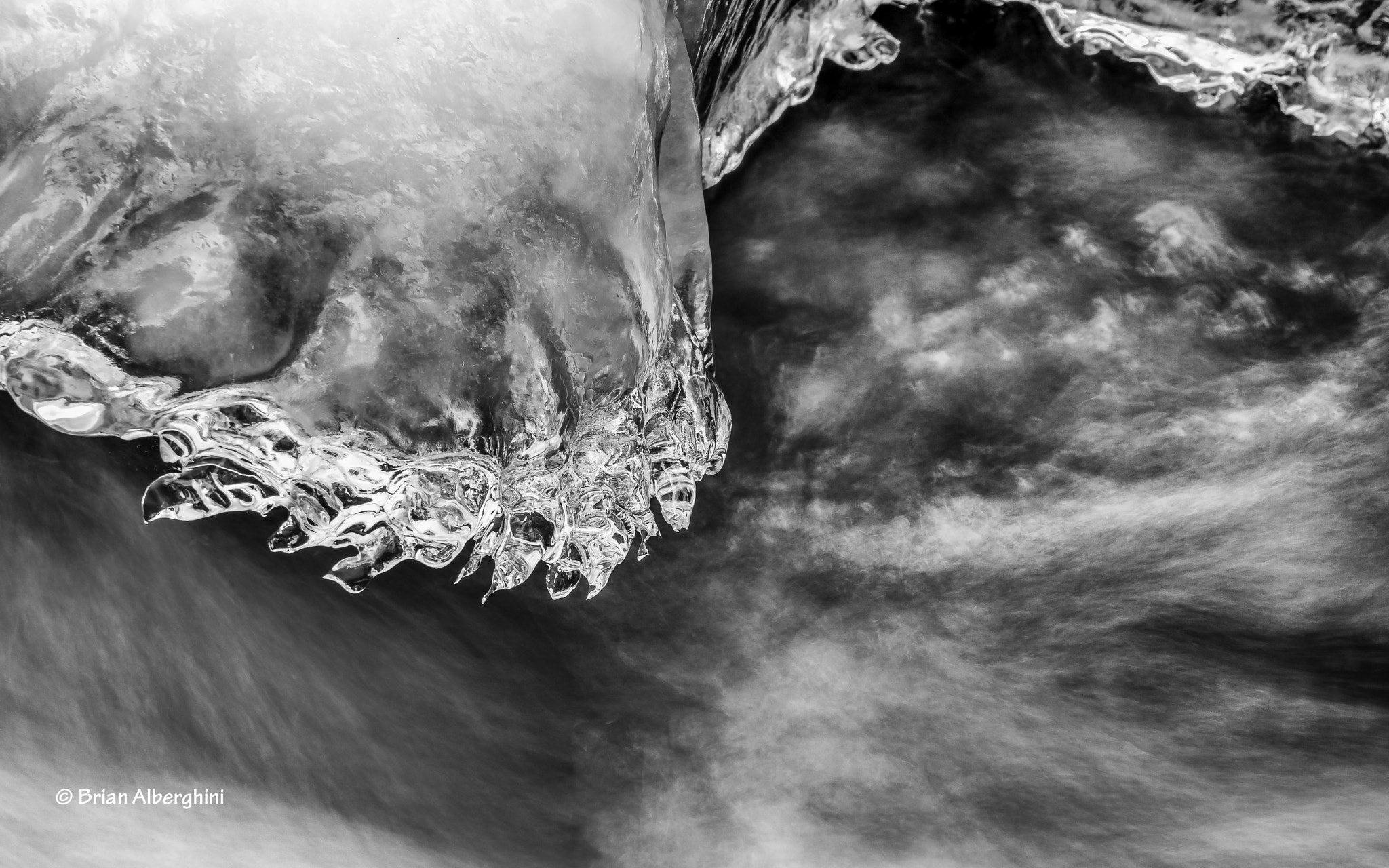 Nikon D7100 + Sigma 24-105mm F4 DG OS HSM Art sample photo. Icy monochrome photography