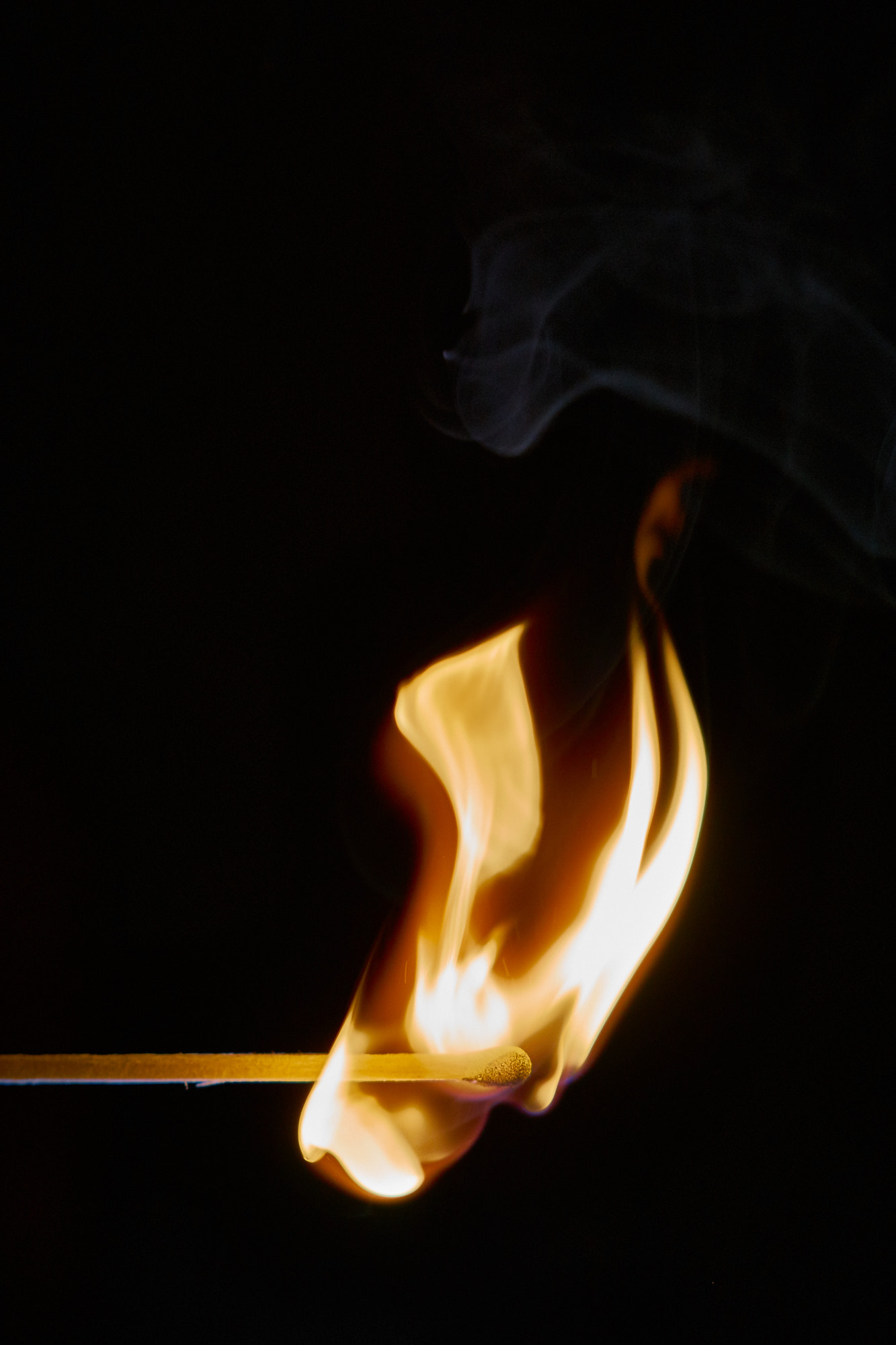 Sony ILCA-77M2 sample photo. Burning matchstick photography